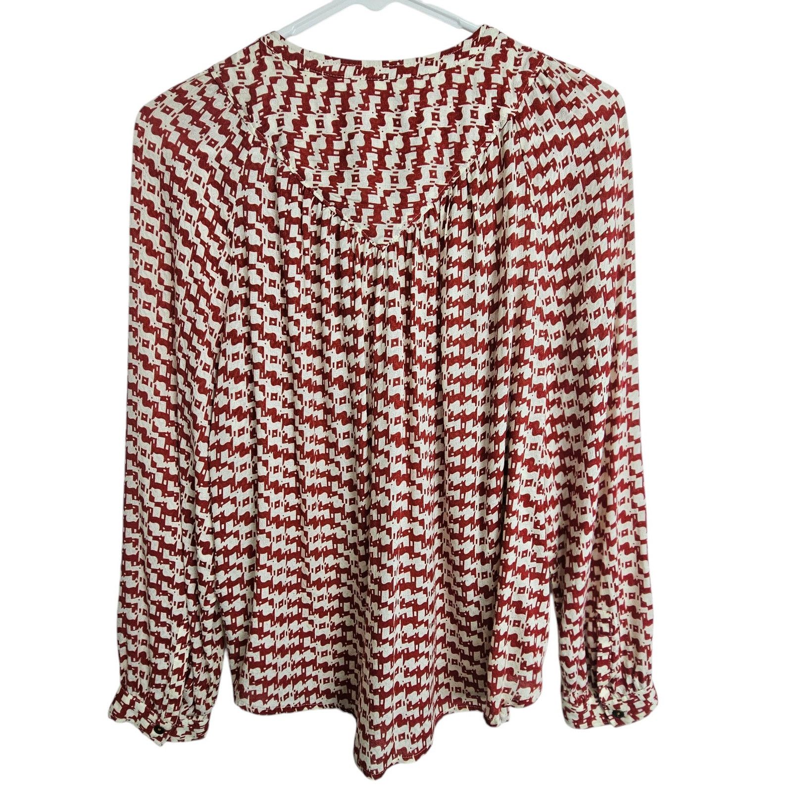 Anthropologie Maeve Anthropologie Avignon Scotty Dog Blouse Size S Office Size S / US 4 / IT 40 - 9 Thumbnail