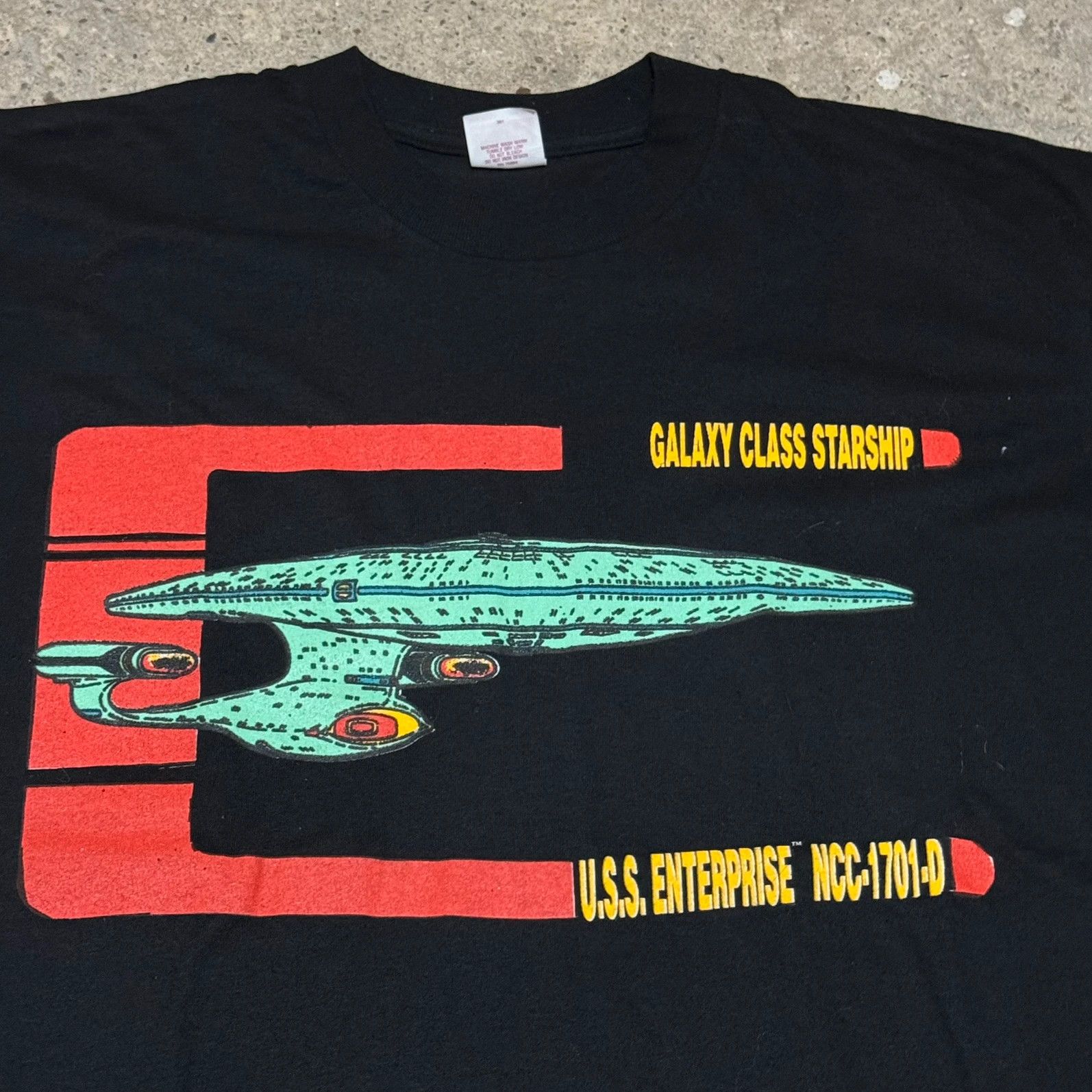 Vintage Vintage 90s star treck t-shirt Size US XL / EU 56 / 4 - 2 Thumbnail