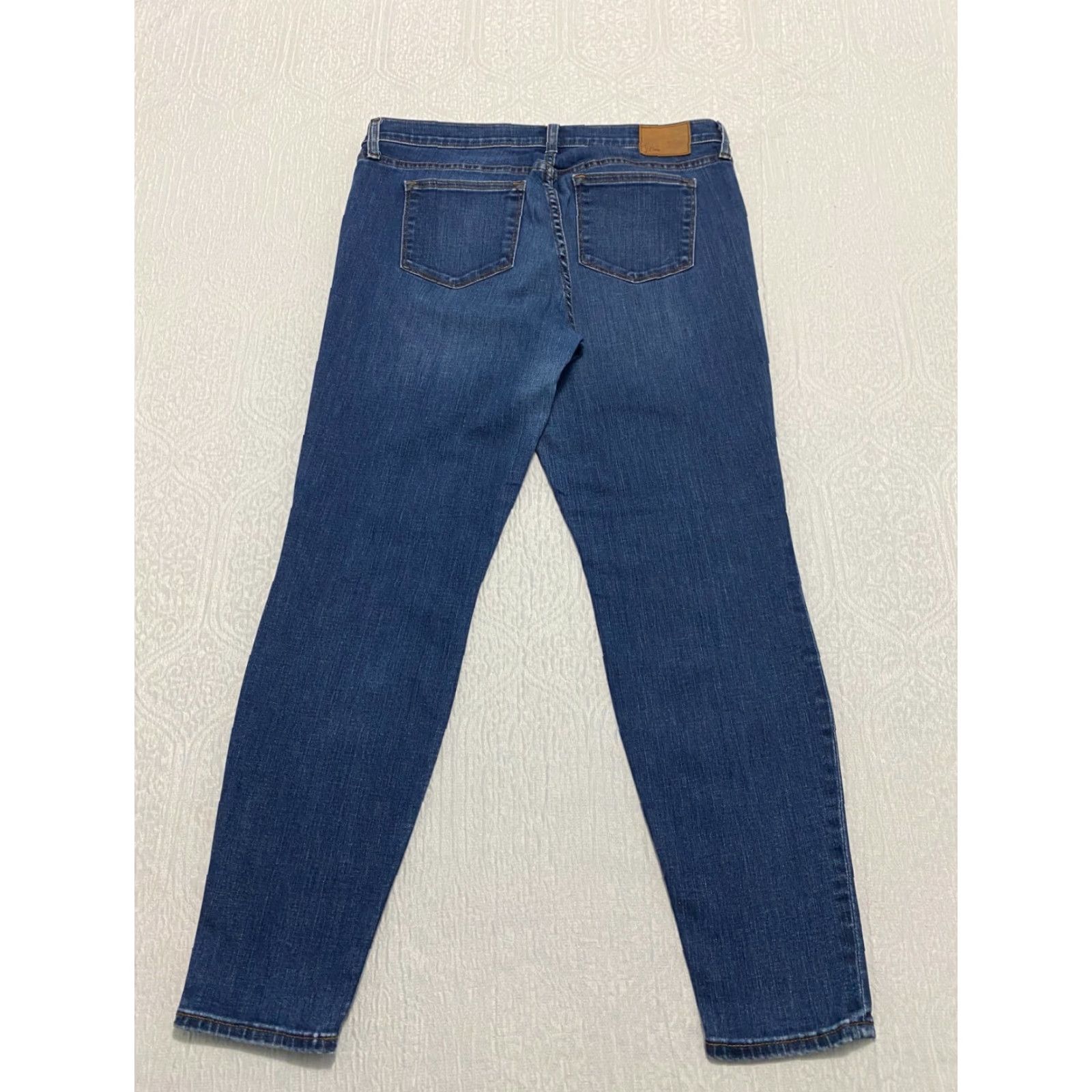 J.Crew J. Crew Jeans Women J.CREW Toothpick Skinny 5-Pocket Denim Blue Size 32 Medium Wash Stretch Womens Regular Size 24" / US 00 / IT 34 - 6 Thumbnail