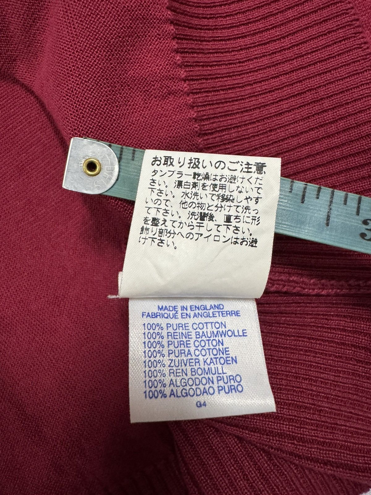 Burberry × Vintage Vtg🎈Burberrys Polo Shirt Jumper Oversized Made In England Size US S / EU 44-46 / 1 - 20 Thumbnail