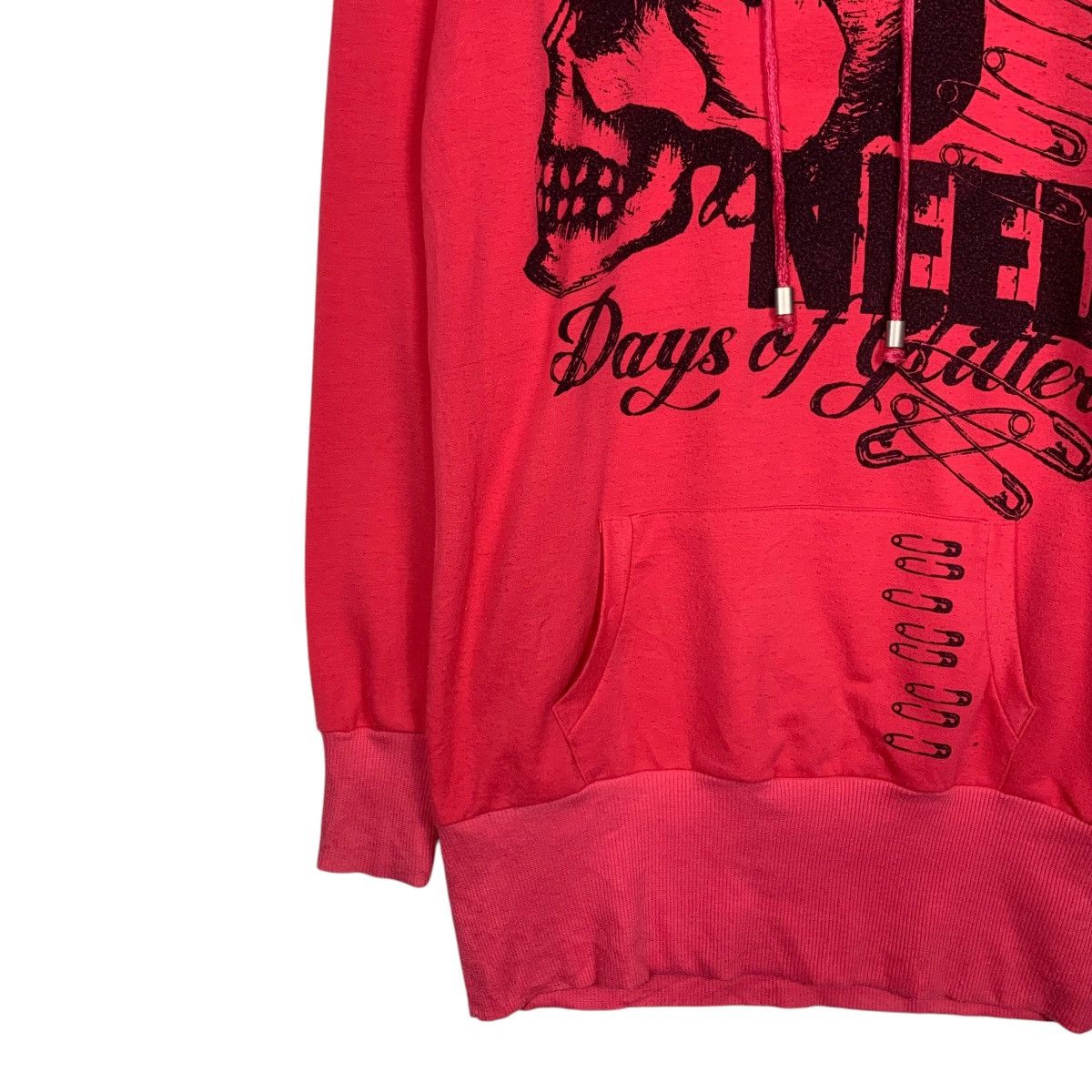 Japanese Brand GLITTER NEED Skulls Big Logo Punk Hoodies #1595-C71 Size M / US 6-8 / IT 42-44 - 3 Thumbnail