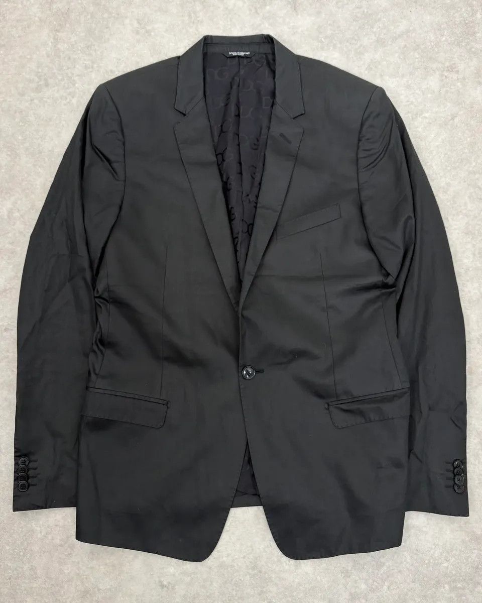 Dolce & Gabbana 2000s Dolce & Gabbana Classy Black Blazer Jacket Size 42R - 1 Thumbnail