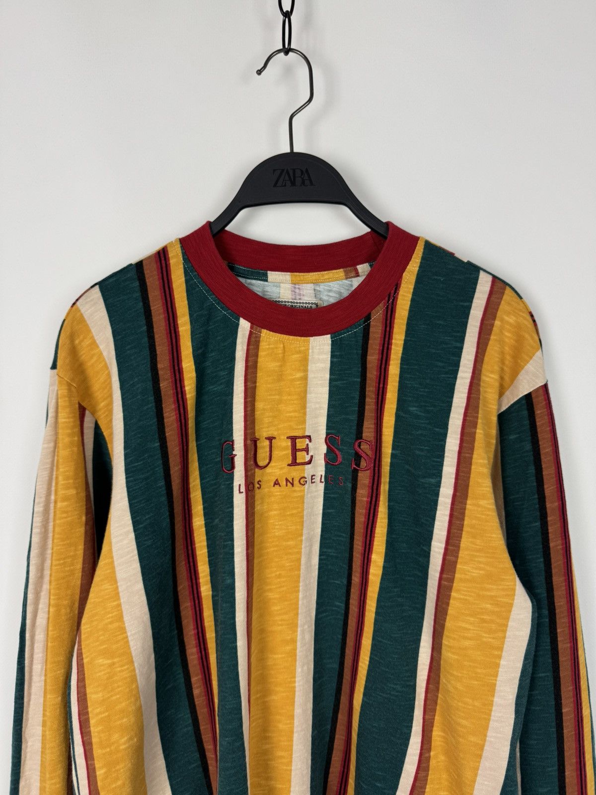 Guess Guess Originals Los Angeles Striped L/S T-Shirt Size US M / EU 48-50 / 2 - 2 Thumbnail