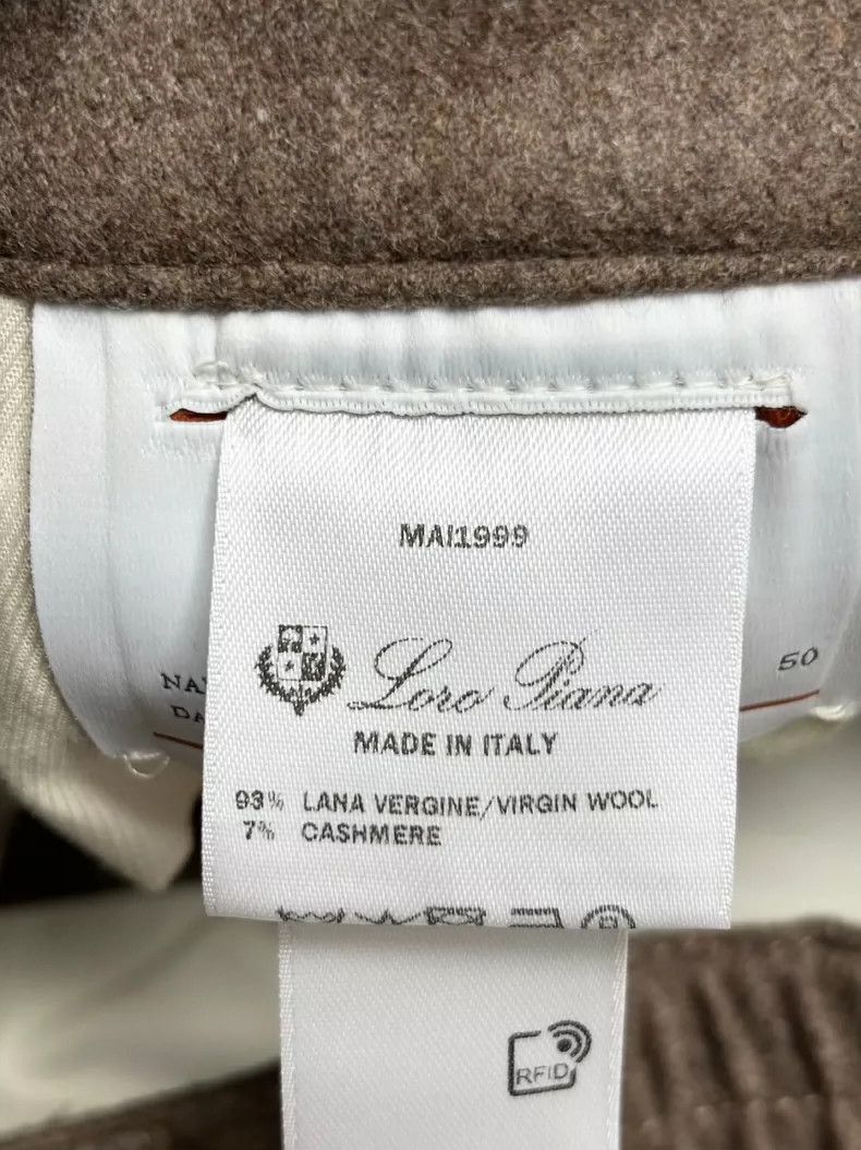 Loro Piana LORO PIANA Mid-waist straight leg casual pants Size US 34 / EU 50 - 5 Thumbnail