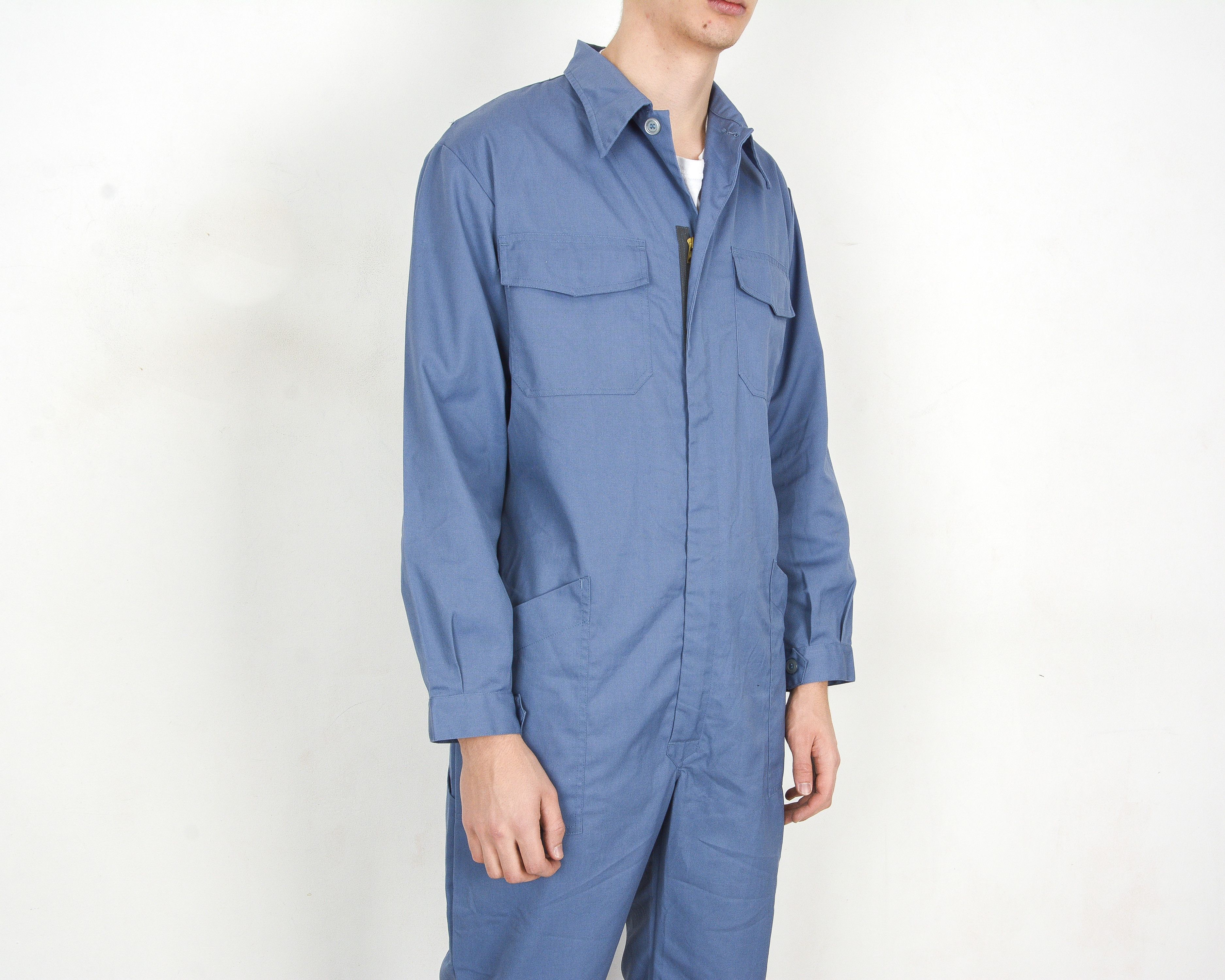 Vintage 1983 ECLAIR French Boilersuit Work Jumpsuit Overalls Utility Size US 36 / EU 52 - 4 Thumbnail
