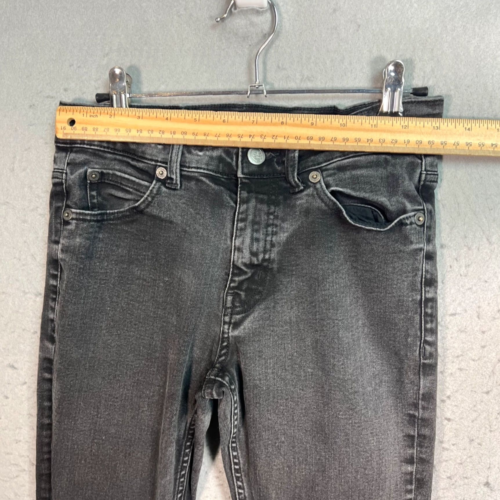 Cheap Monday Cheap Monday Jeans Skinny Womens 26 x 32 Black Denim Stretch Cotton Size 26" / US 2 / IT 38 - 6 Thumbnail