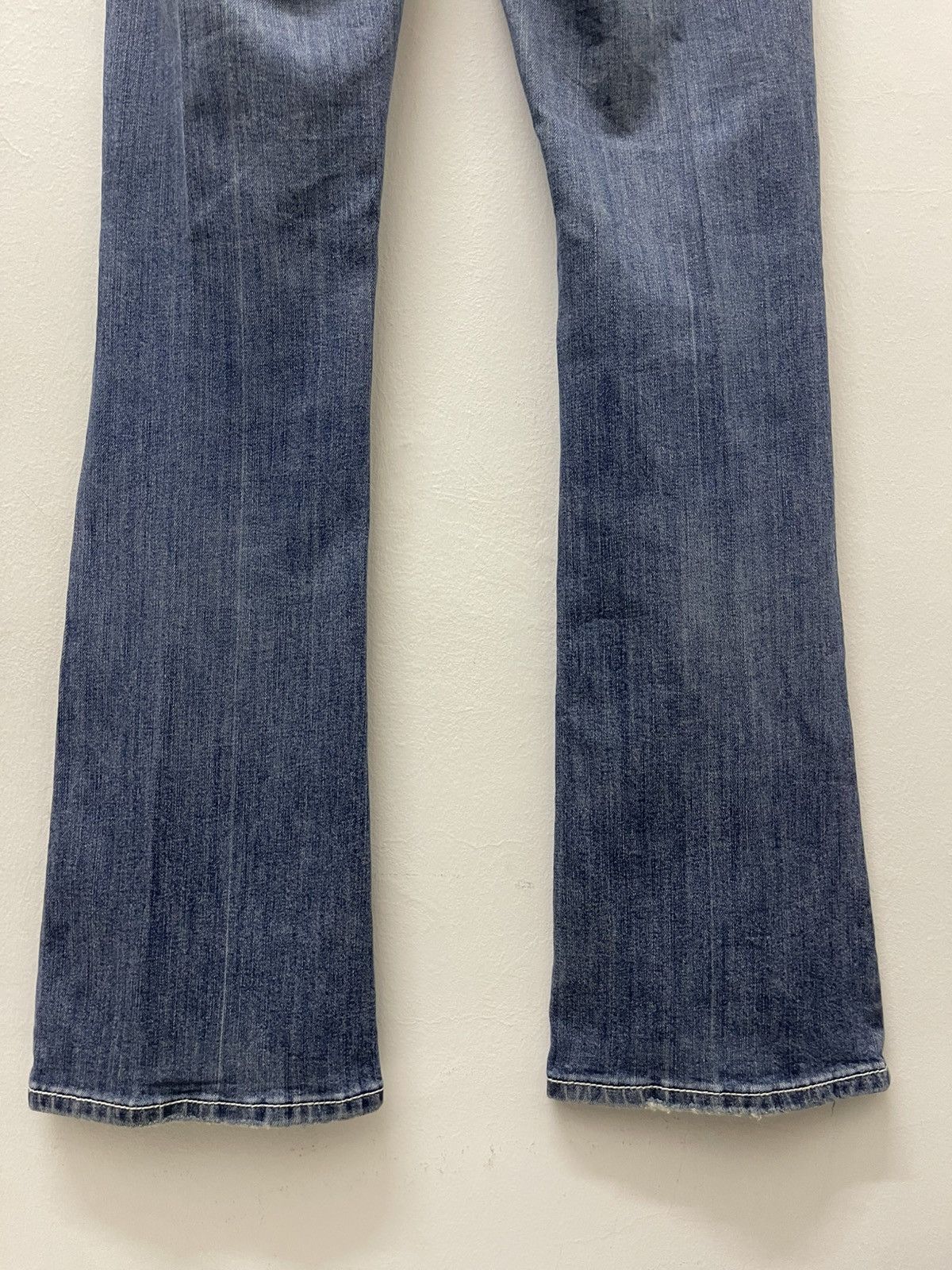 Wrangler Rare Vintage ROCK 47 By Wrangler Ultra Low Rise Flare Size US 31 - 2 Thumbnail