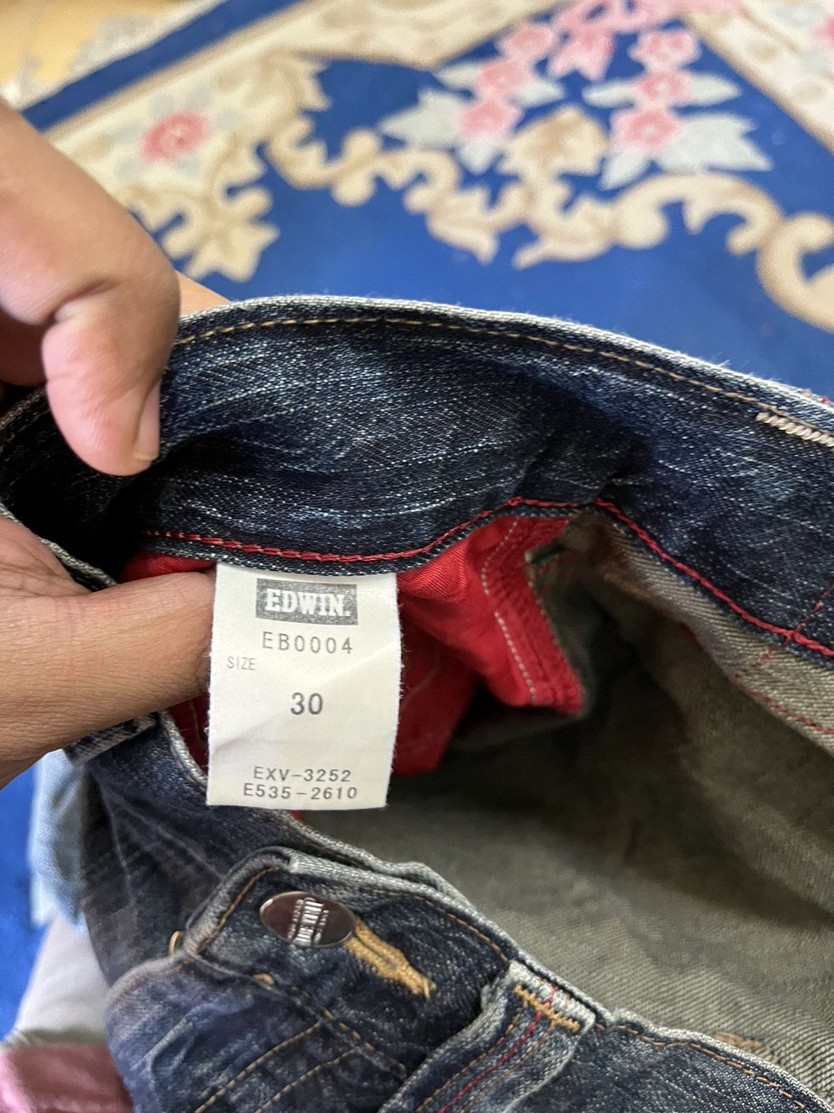 Edwin Vintage Edwin Blue Trip Mud Wash Distressed Style Jeans Size US 32 / EU 48 - 9 Thumbnail