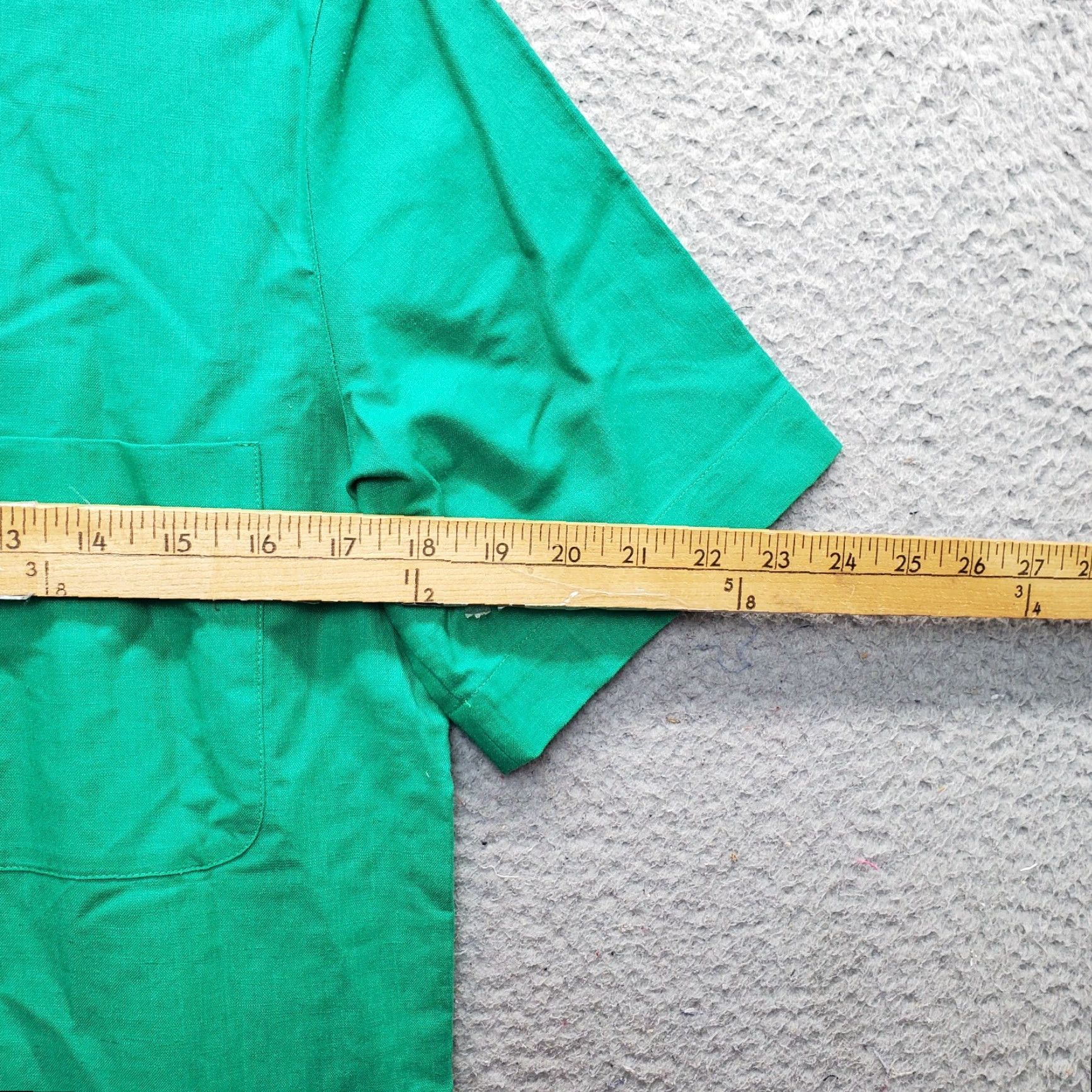 Talbots Talbots Blouse Womens Size 8 Green Linen Blend Short Sleeve Button Front Top Size M / US 6-8 / IT 42-44 - 4 Thumbnail