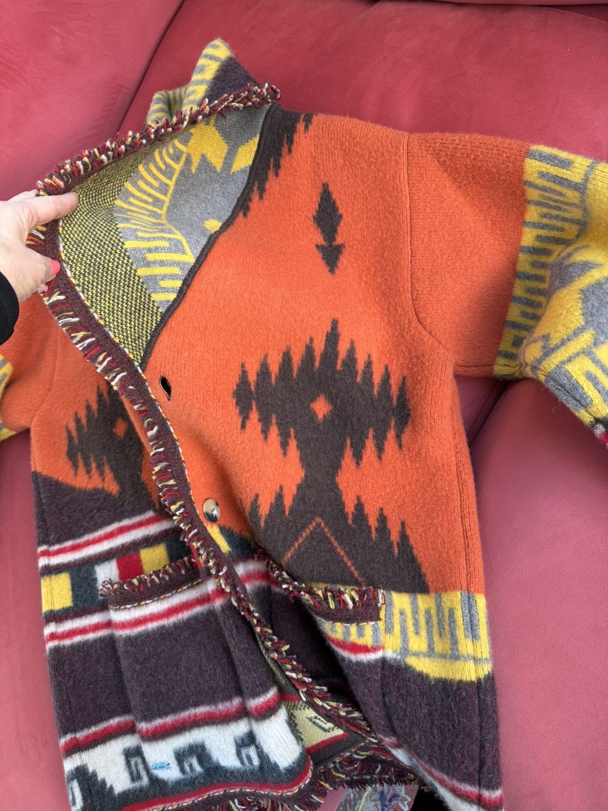 Alanui Alanui cashmere orange, brown, yellow, size M Size US M / EU 48-50 / 2 - 3 Thumbnail