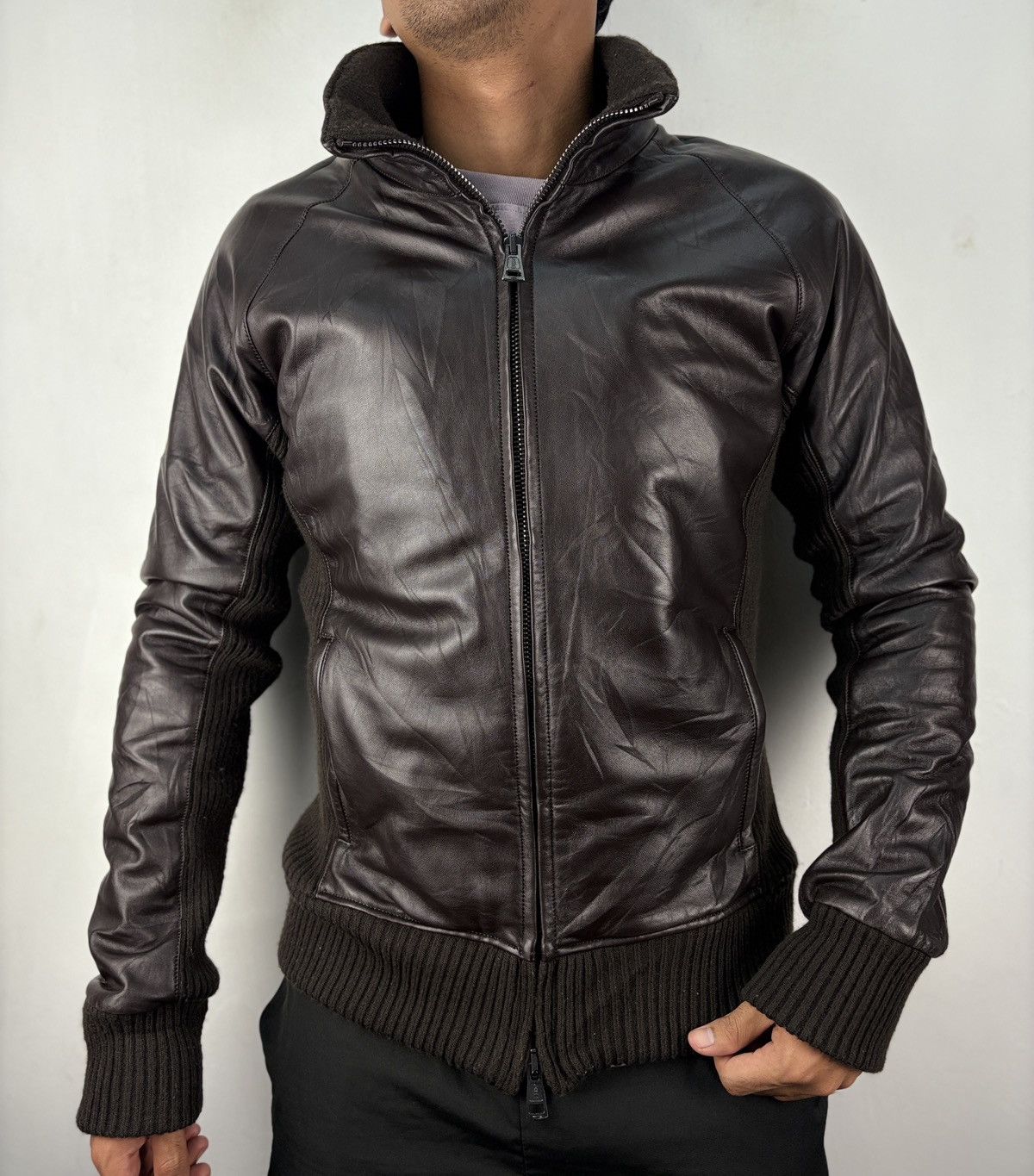 Japanese Brand Rare!! Vintage Japanese brand leather Jacket Size US M / EU 48-50 / 2 - 1 Thumbnail