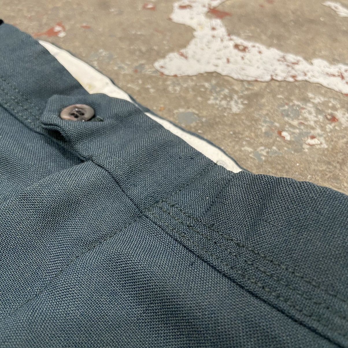 Vintage Vintage 1990s Green Pleated Trousers Size US 35 - 4 Thumbnail