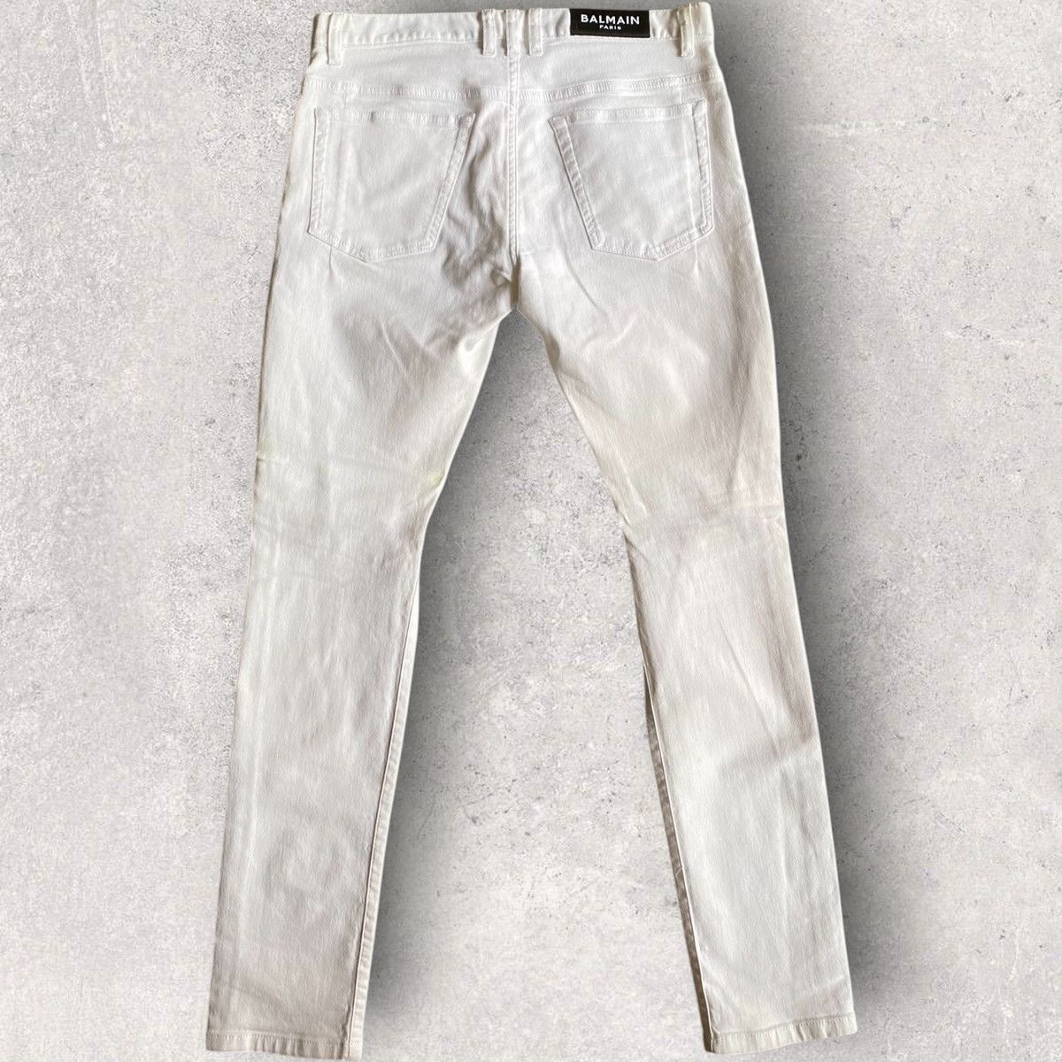 Balmain Balmain Knee Slit Slim Fit Jeans Size US 33 - 3 Thumbnail