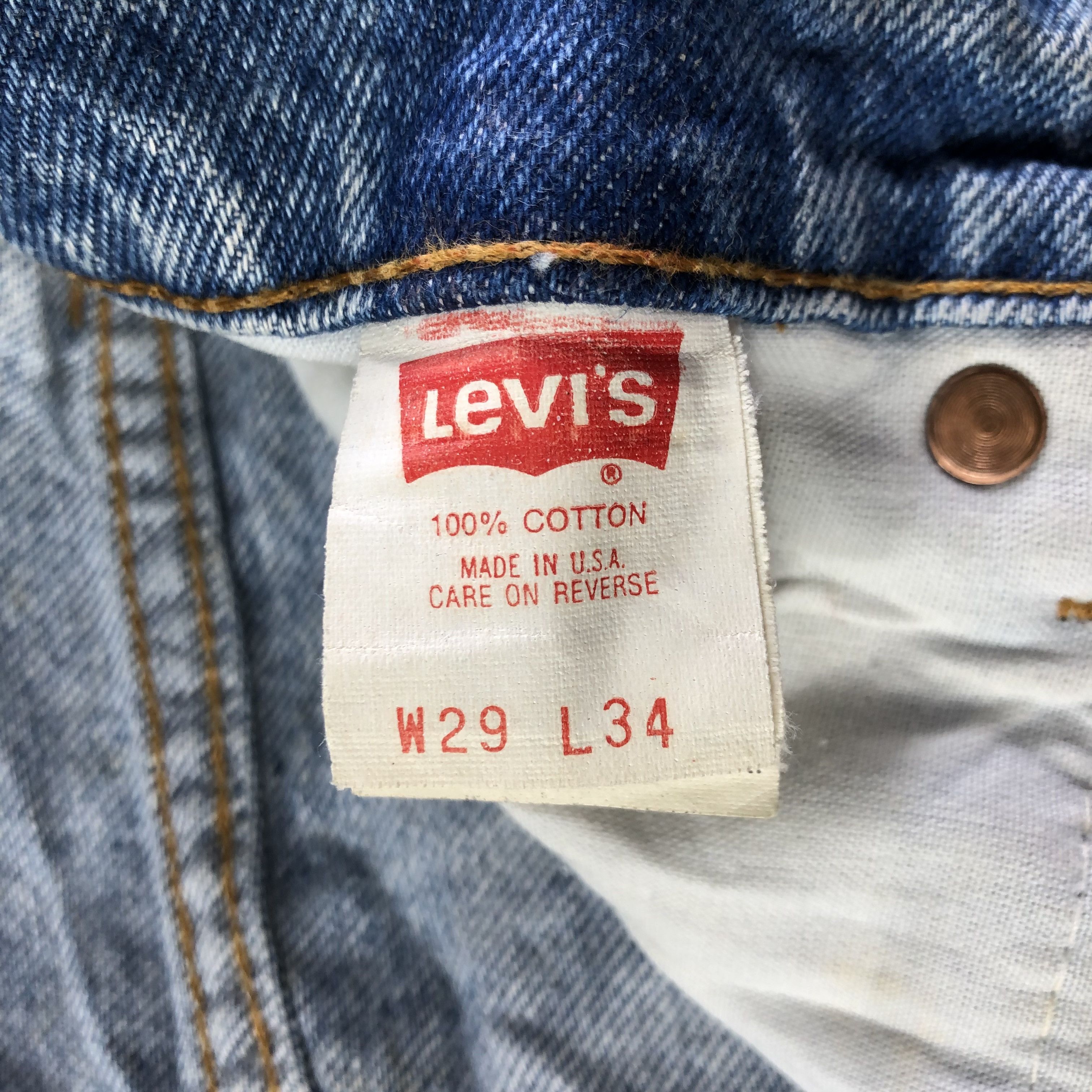 Levi's 90s Vintage Light Wash Levis 510 Jeans-J3933 Size US 28 / EU 44 - 12 Thumbnail