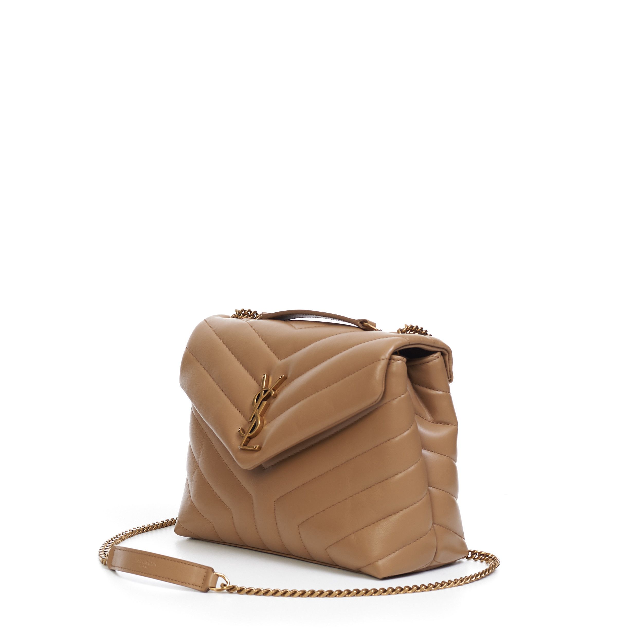 Saint Laurent Paris Loulou Small Chain Bag In Tan Quilted "Y" Leather Size ONE SIZE - 2 Thumbnail