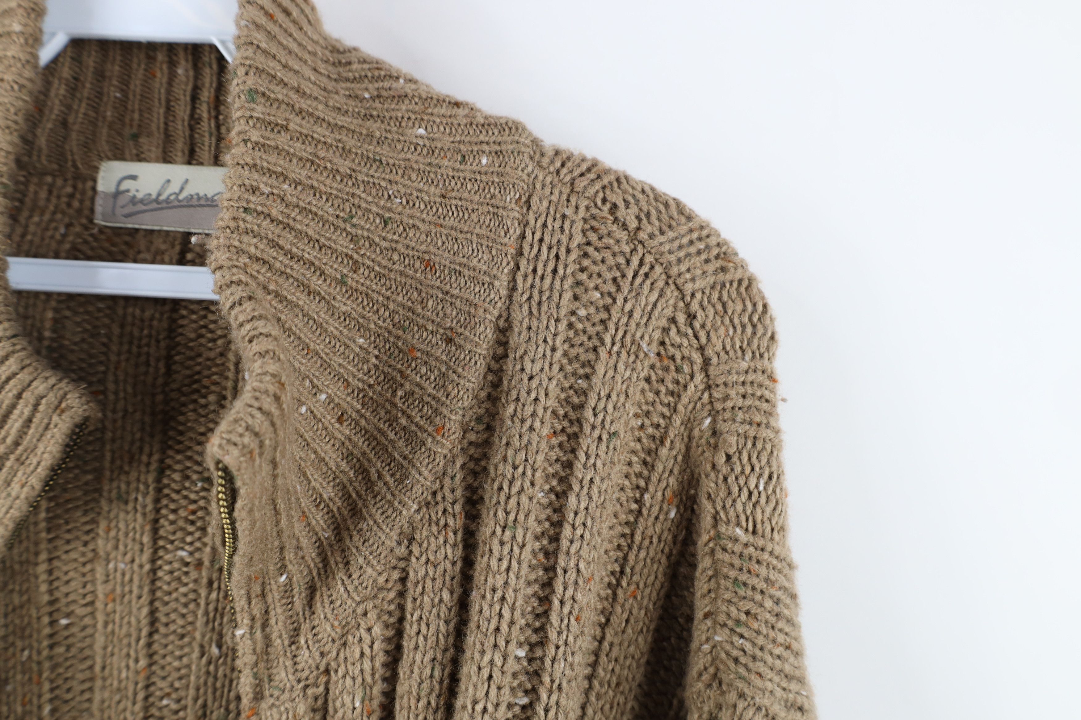 Vintage Vintage 90s Streetwear Fleck Wool Blend Ribbed Knit Sweater Size US XL / EU 56 / 4 - 6 Thumbnail