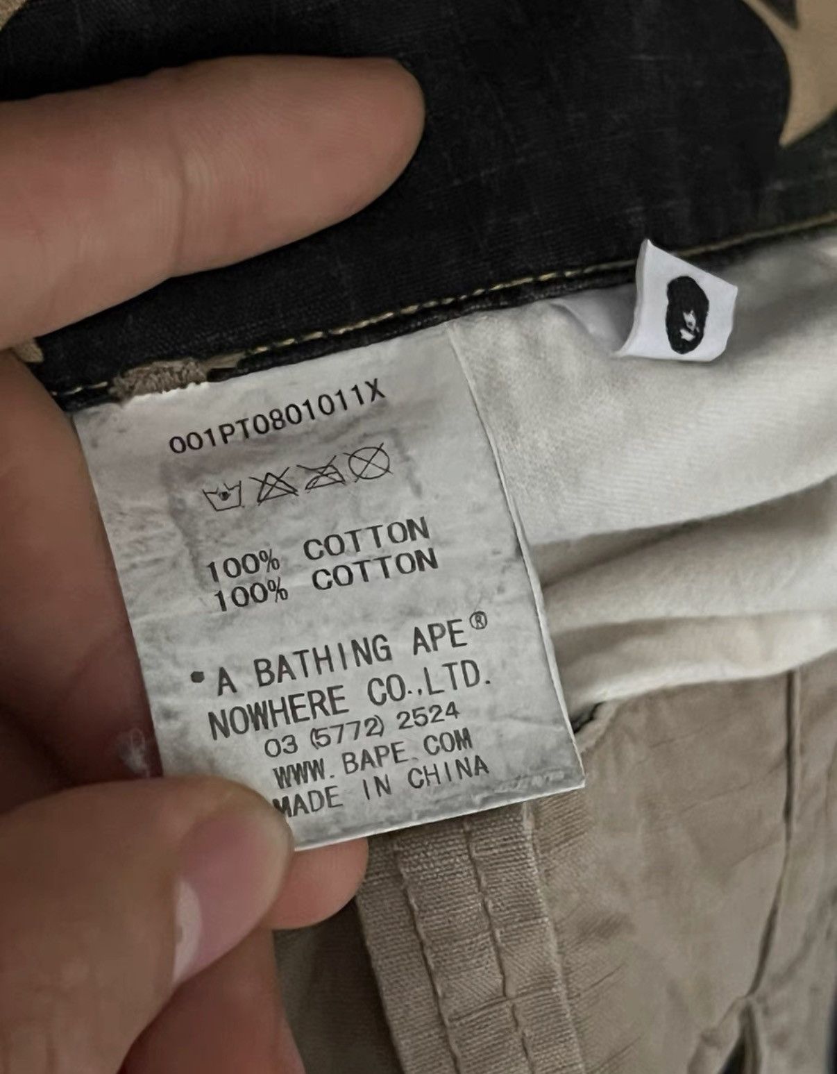 Bape BAPE OG Nigo era khaki camouflage cargo pants, ape head Size US 34 / EU 50 - 6 Thumbnail