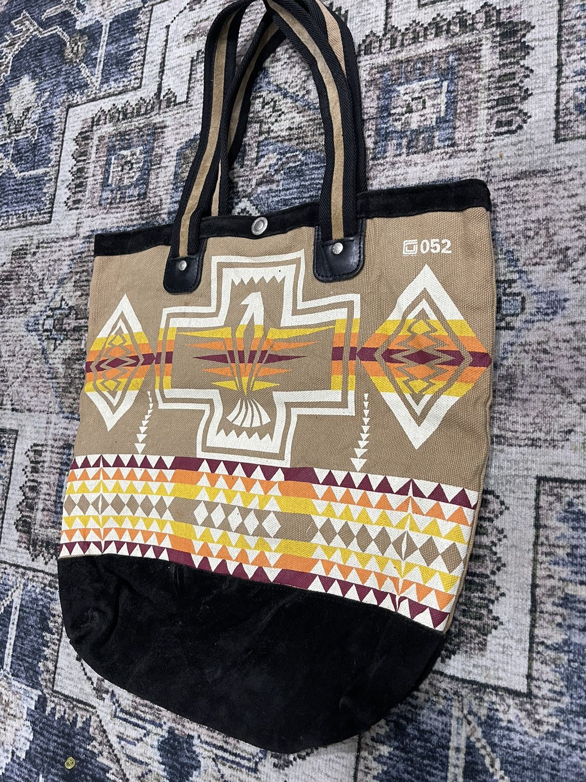 MasterPiece × Vintage Vintage Master Piece Japan Product Navajo Printed Tote Bag Size ONE SIZE - 3 Thumbnail