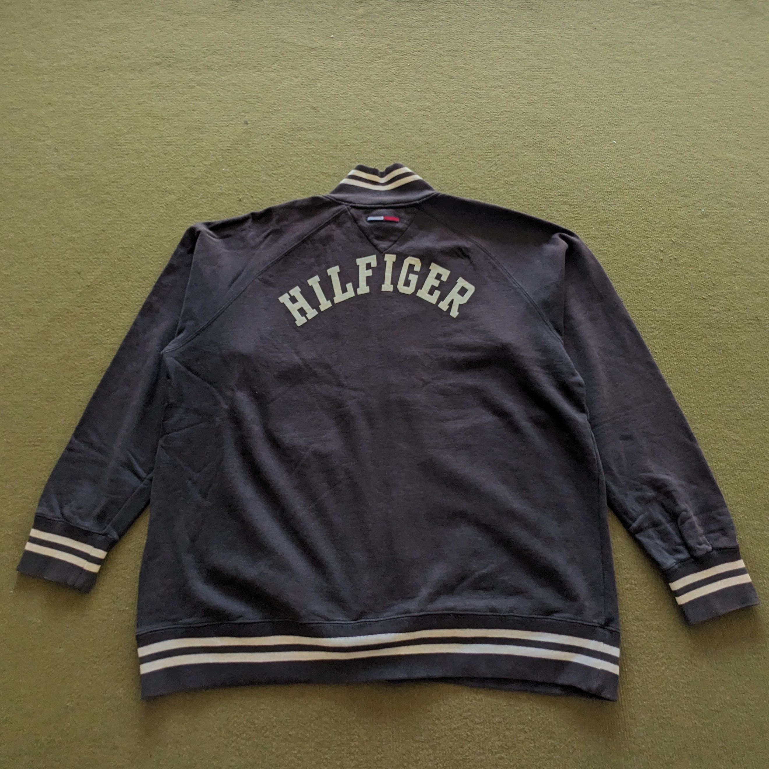 Tommy Hilfiger Vintage TOMMY HILFIGER Zipper Sweatshirt Jacket Size US XL / EU 56 / 4 - 1 Thumbnail