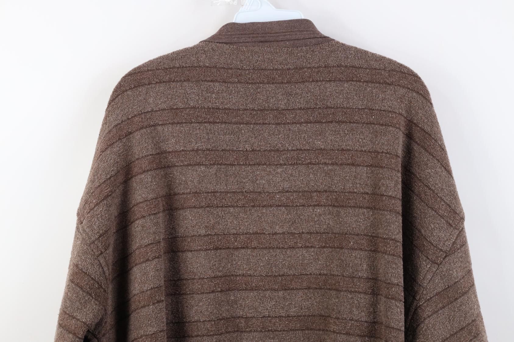 Vintage Vintage 90s Streetwear Fleece Collared Pullover Sweater Size US XL / EU 56 / 4 - 11 Thumbnail
