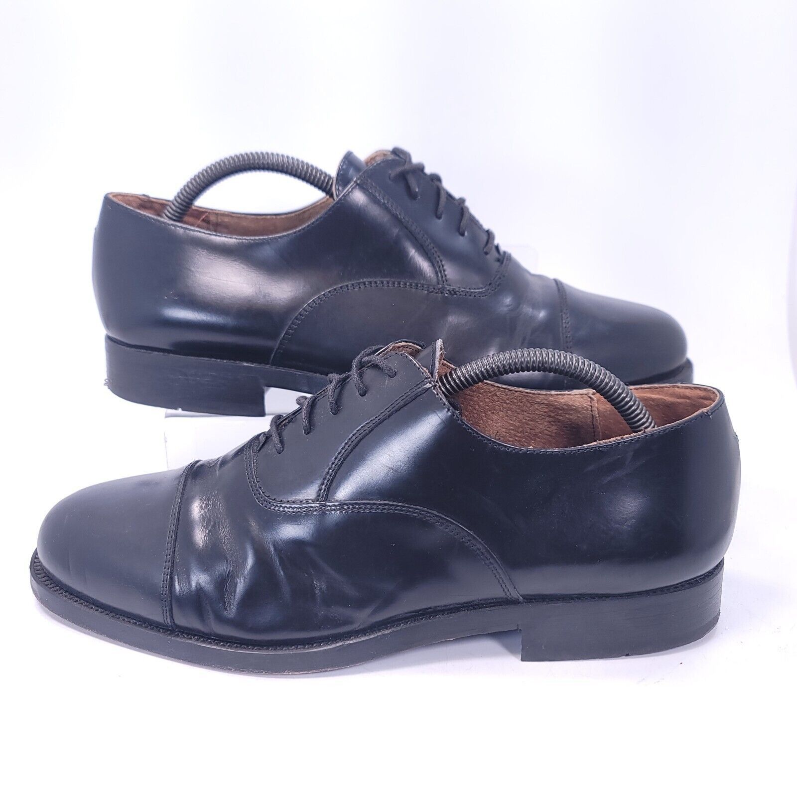 Other Todd Welsh Two Lace Up Leather Oxford Shoe Men Size 10 Black Size US 10 / EU 43 - 6 Thumbnail