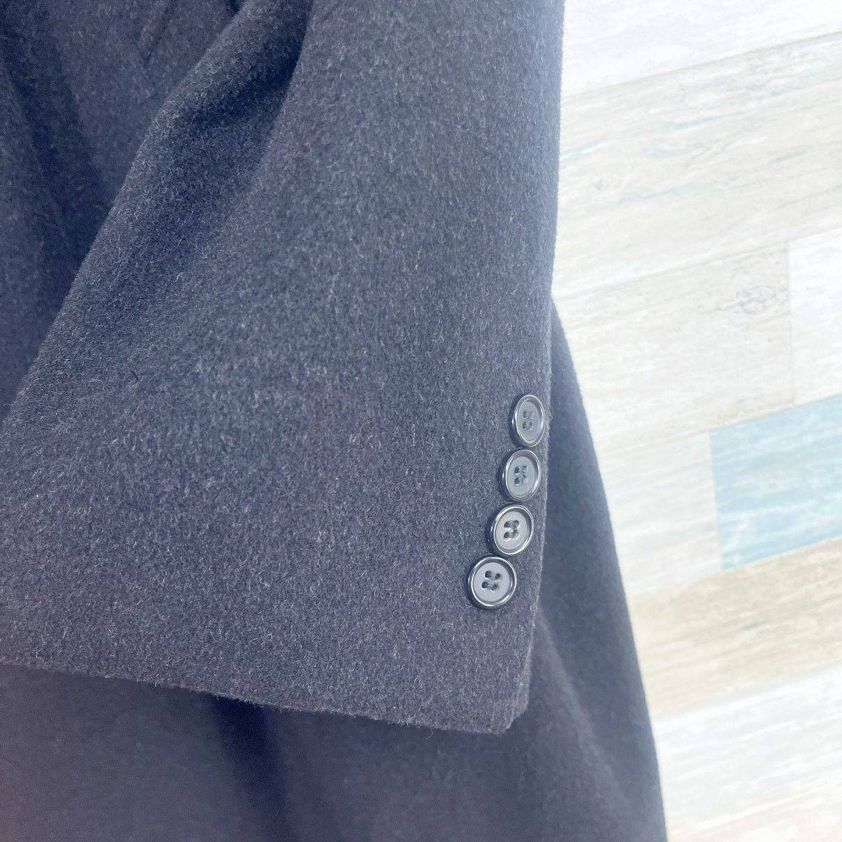 Lauren Ralph Lauren LRL Ralph Lauren Lambswool Cashmere Overcoat Black Mens 44S Size US XL / EU 56 / 4 - 3 Thumbnail
