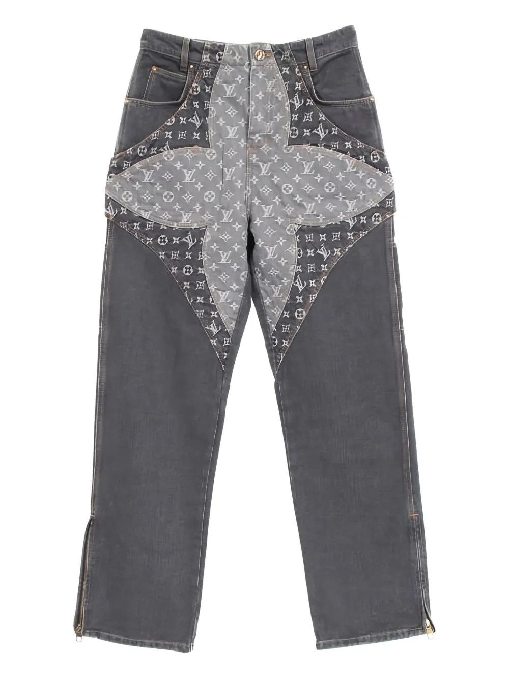 Louis Vuitton ‼️RARE SIZE‼️ Floral Print Monogram Jeans Denim Size US 36 / EU 52 - 2 Thumbnail