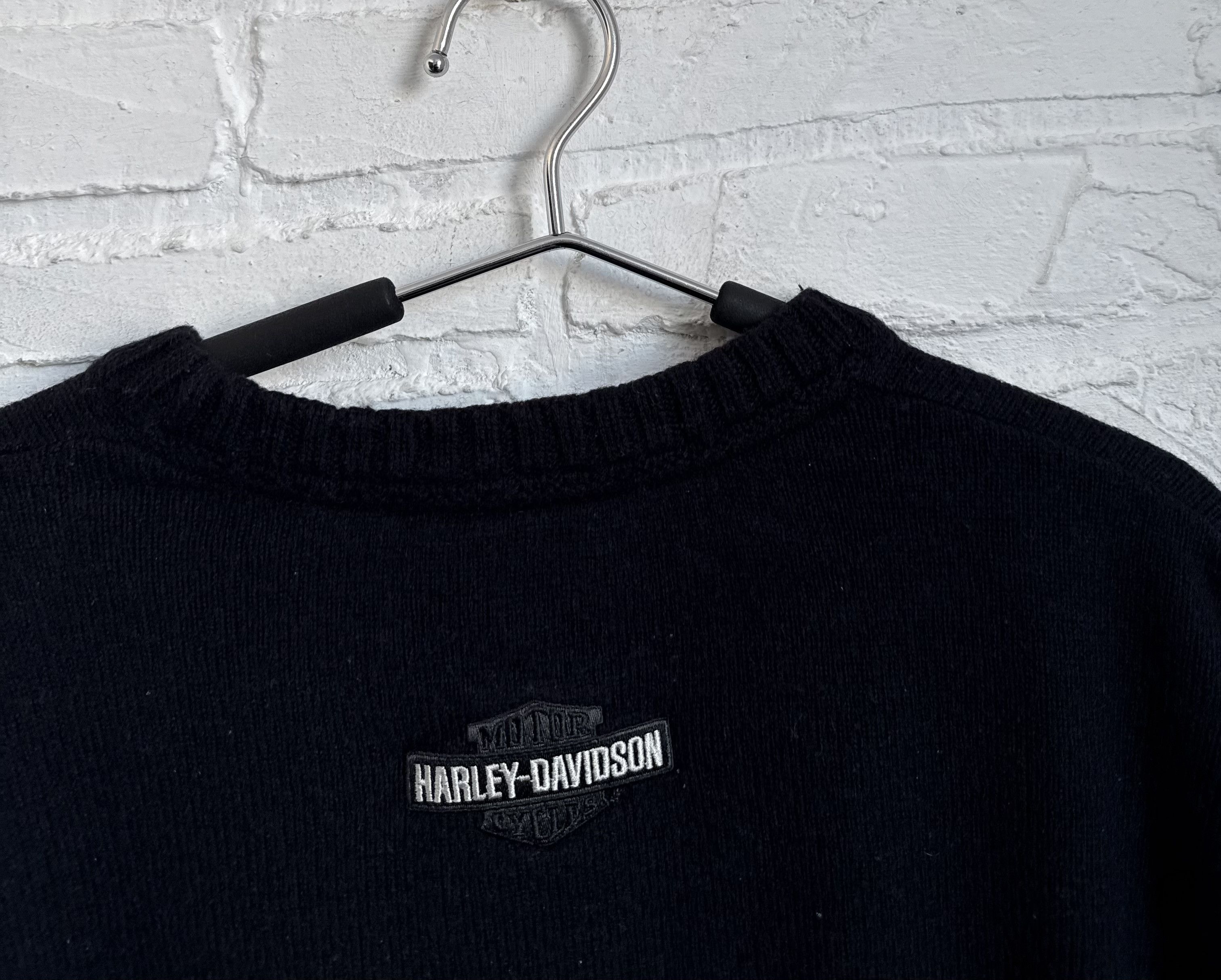 Harley Davidson Vintage 2000s Harley Davidson merino wool sweater Japan Size US XXL / EU 58 / 5 - 5 Thumbnail