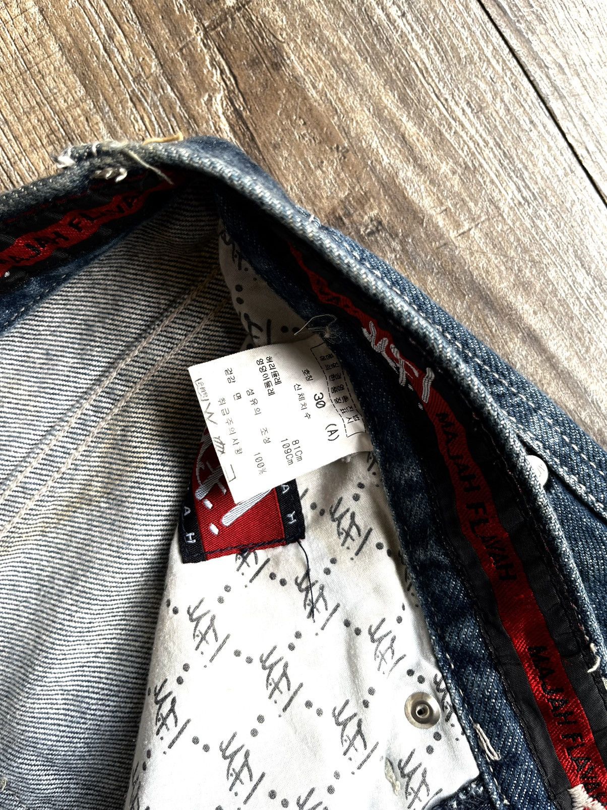 Fubu × Vintage HIPHOP BAGGY CARPENTER MAJAH FLAVAH COPYRIGHT 2002 Size US 30 / EU 46 - 13 Thumbnail