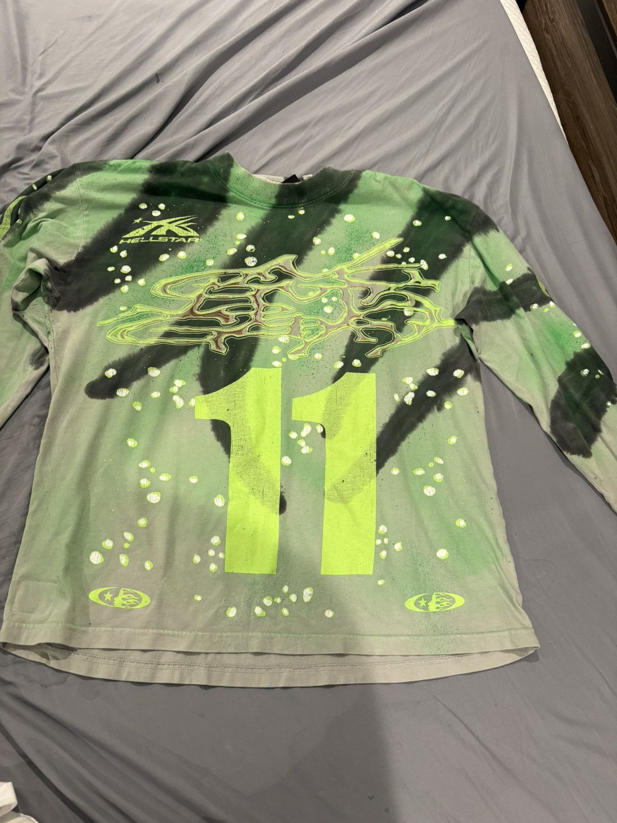 HELLSTAR × Vintage Hellstar Tye-Dye Moto Longsleeve Size US S / EU 44-46 / 1 - 2 Thumbnail