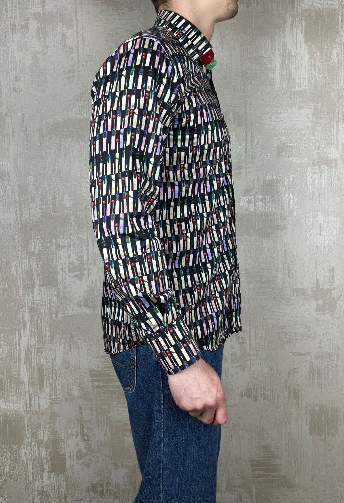 Other Claudio Lugli Cricket Ball Bet Print Long Sleeve Shirt Size US L / EU 52-54 / 3 - 9 Thumbnail