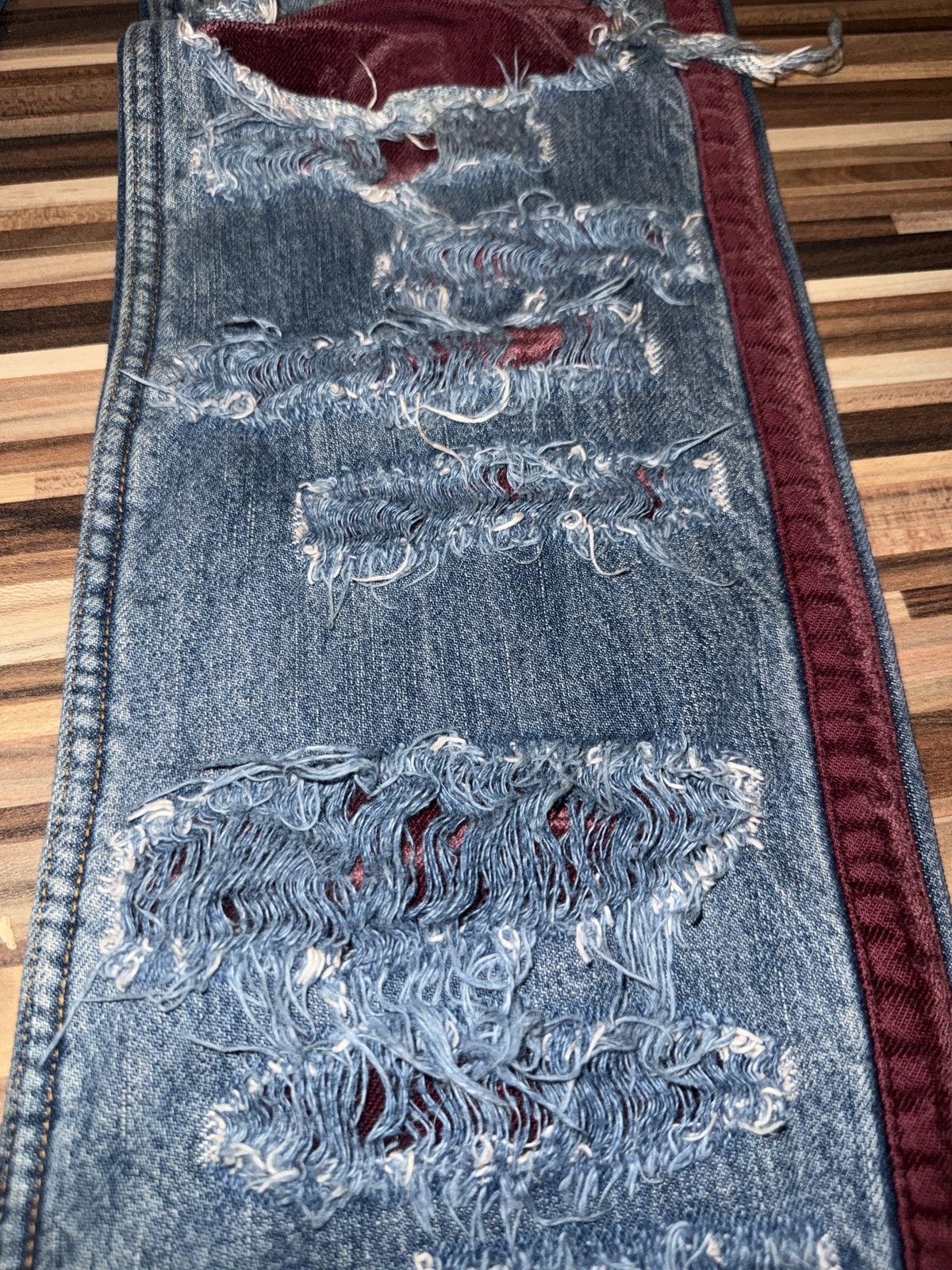Undercover Undercover AW02 Witches Cell Division Crash Denim Size US 30 / EU 46 - 5 Thumbnail
