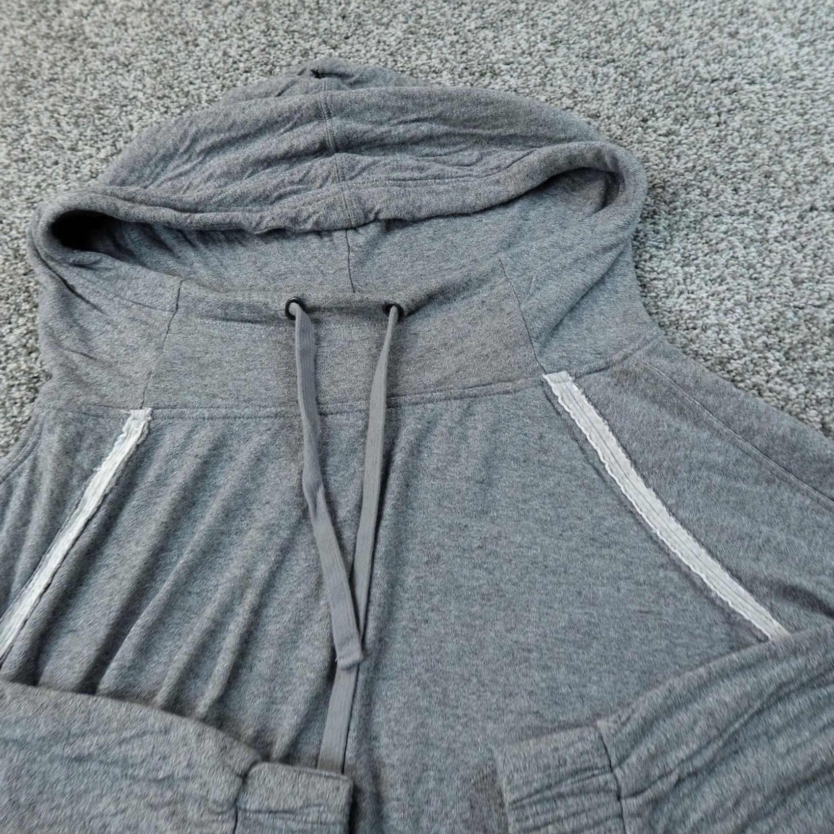 Free People Free People Hoodie Womens XS Gray Lightweight Pullover Cropped Sweatshirt Top Size XS / US 0-2 / IT 36-38 - 3 Thumbnail