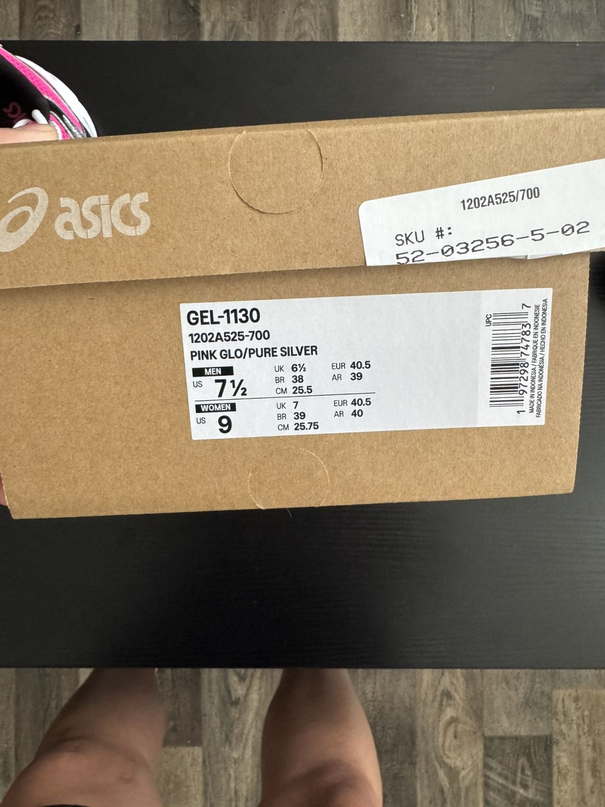 Asics GEL 1130 PINK GLO/PURE SILVER Size US 9 / IT 39 - 7 Thumbnail
