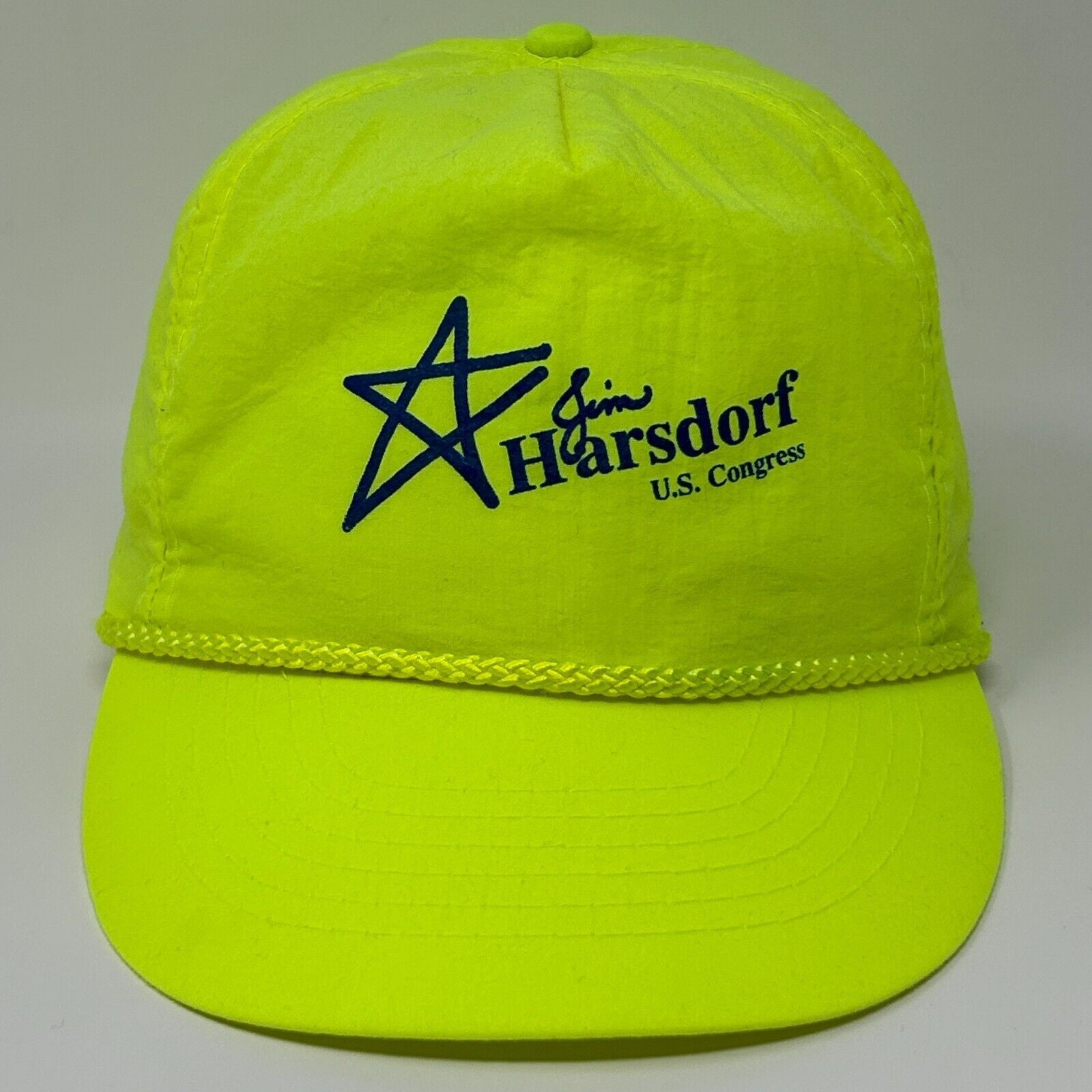 Otto Vintage 90s Jim Harsdorf US Congress Hat Baseball Cap Yellow Size ONE SIZE - 1 Thumbnail