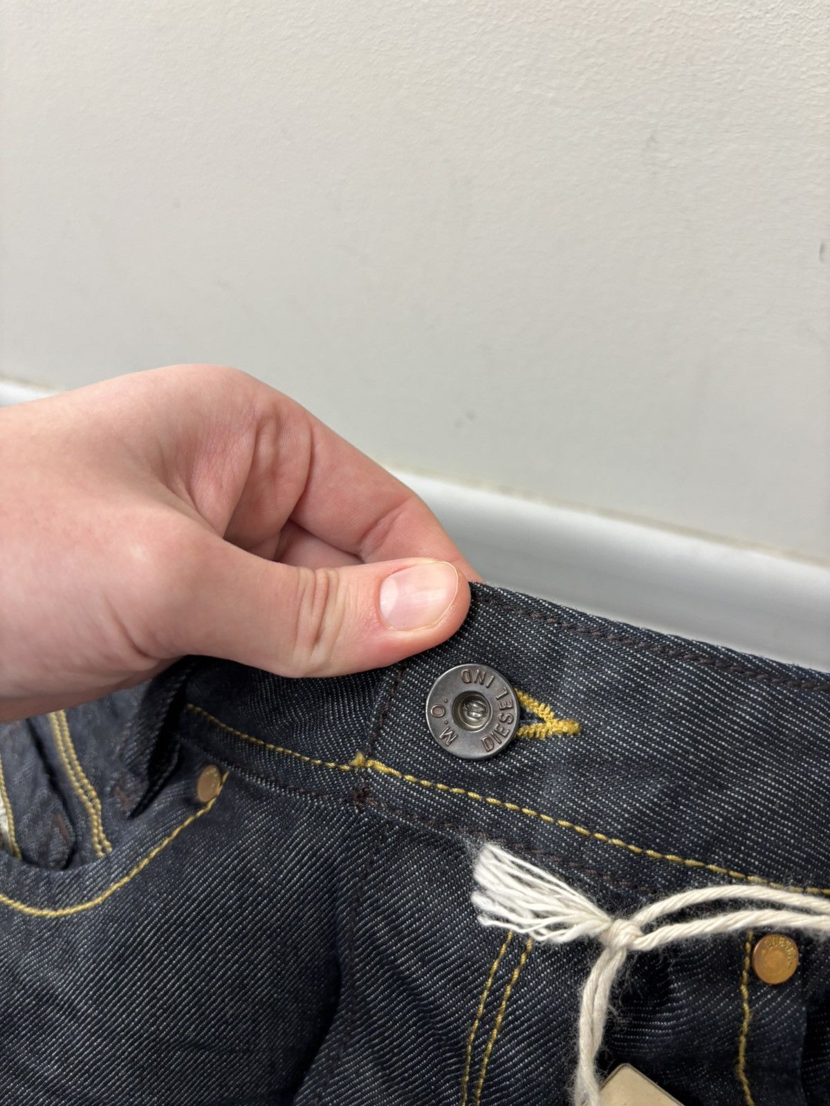 Diesel Diesel Iakop Regular Slim Tapered NWT Navy/Black Denim Jeans Size US 28 / EU 44 - 9 Thumbnail