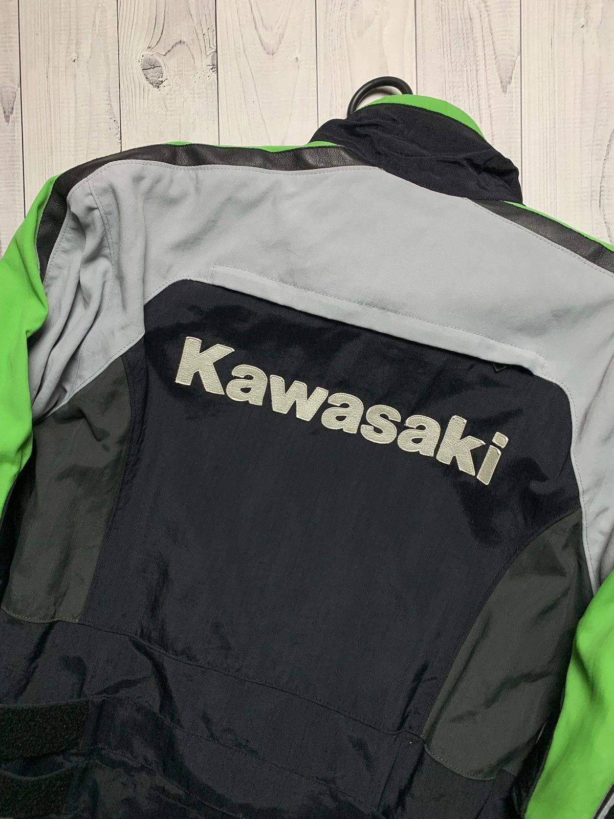 Vintage Vintage Kawasaki Moto jacket size logo green line Size US S / EU 44-46 / 1 - 10 Thumbnail