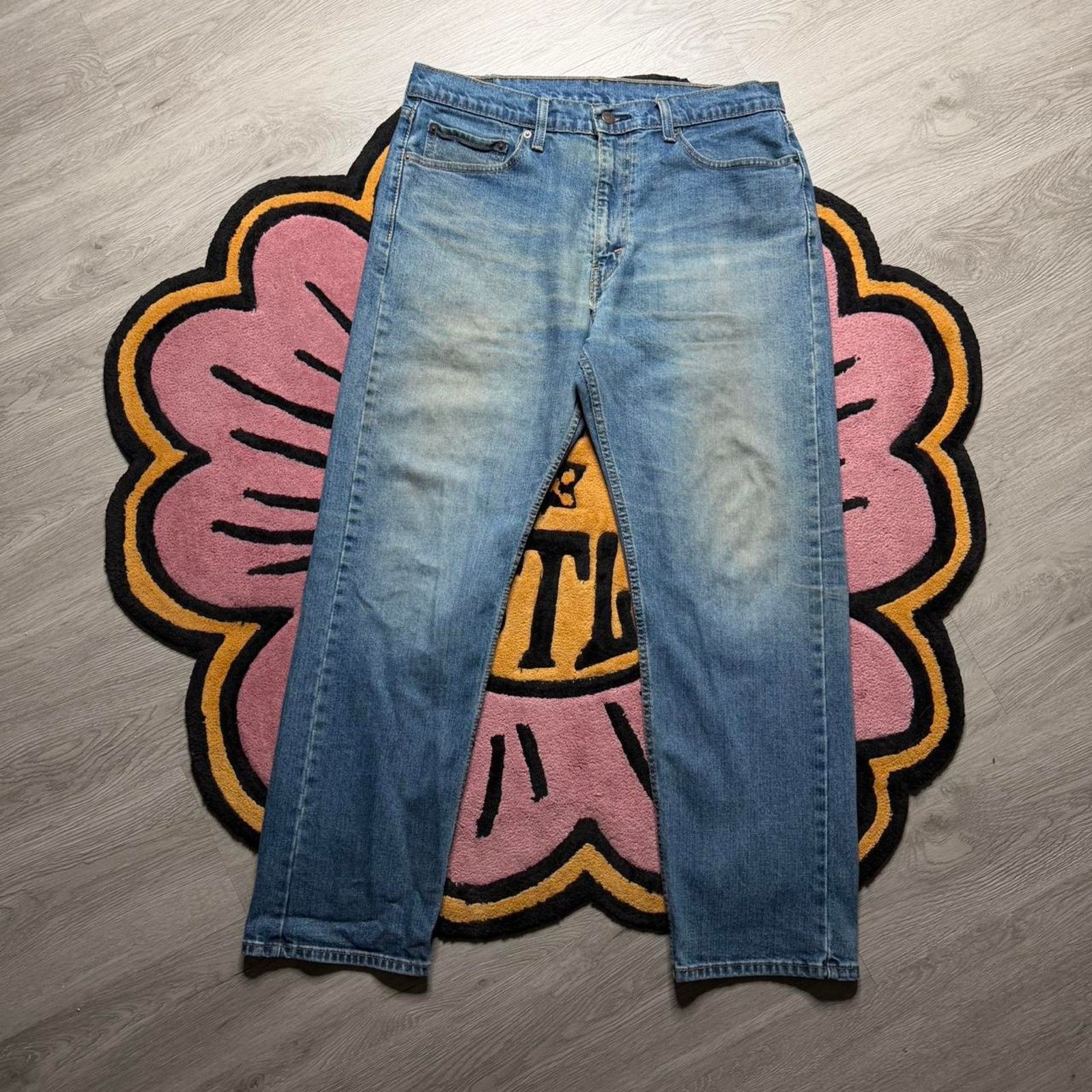 Levi's Levi’s Strauss 505 Regular Straight Fit Dirty Wash Jeans Size US 36 / EU 52 - 1 Thumbnail