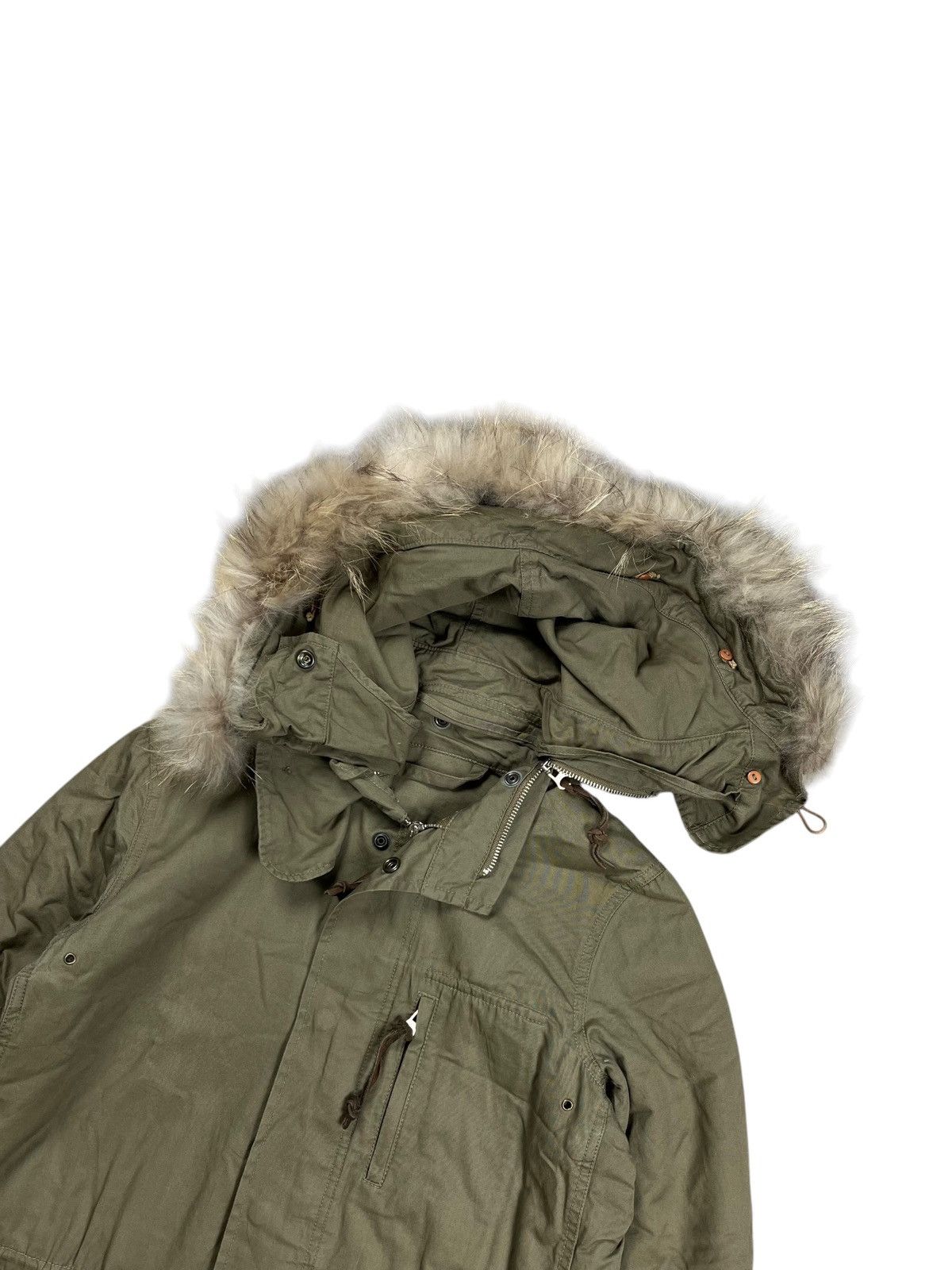 If Six Was Nine 2000s Panaji by GOA - Fur Hoodie Apocalypse Style Jacket Size US M / EU 48-50 / 2 - 4 Thumbnail