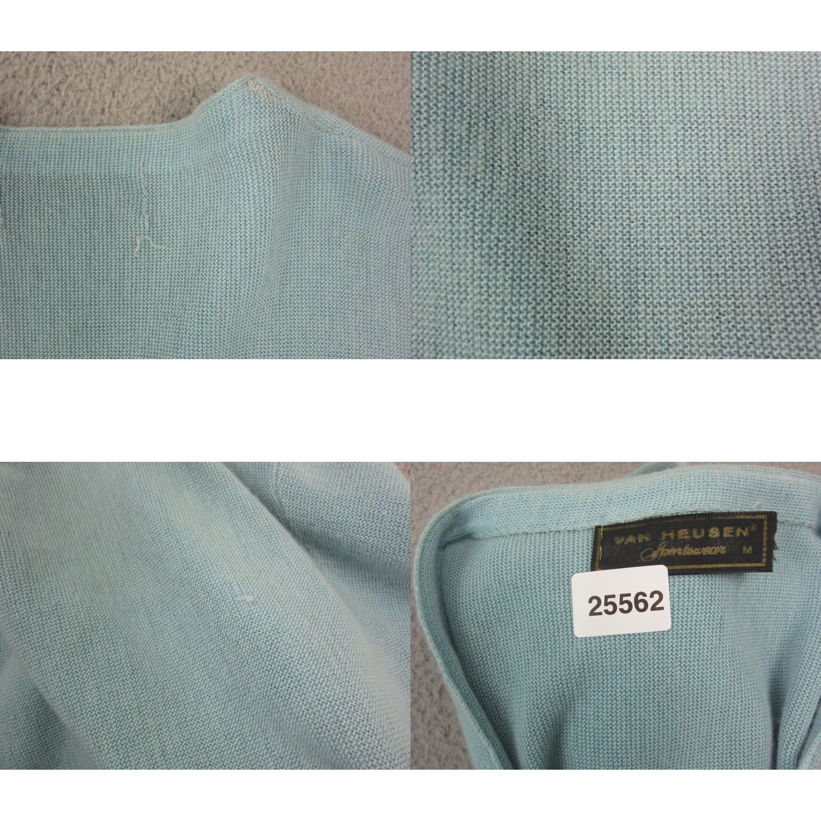 Van Heusen VINTAGE Van Heusen Cardigan Womens M Blue Knit Sweater Cardigan 50s 60s Size M / US 6-8 / IT 42-44 - 10 Thumbnail
