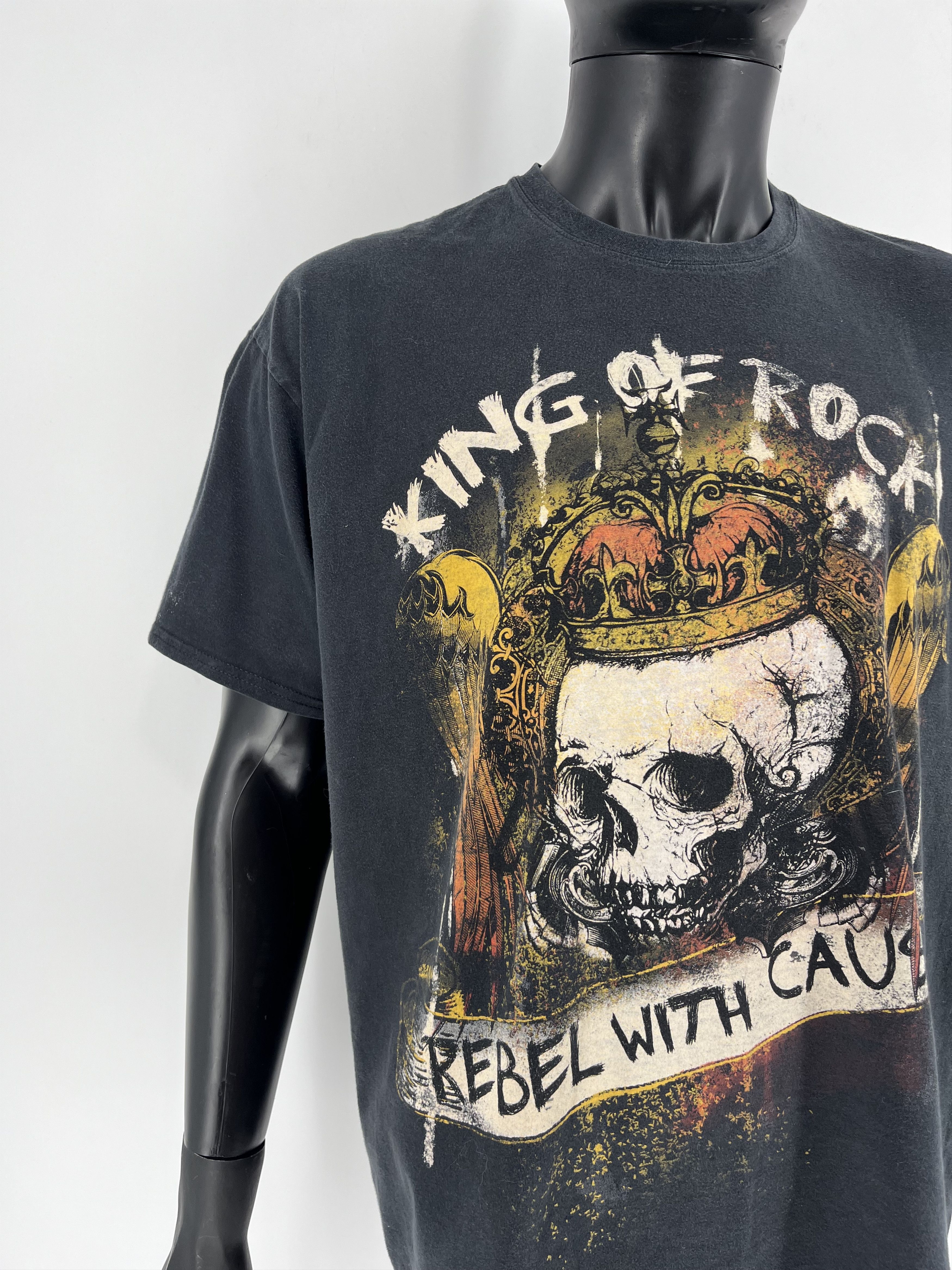Band Tees × Vintage T Shirt Vintage 90s King Of Rock Rebel With Cause Size 2XL Size US XL / EU 56 / 4 - 6 Thumbnail