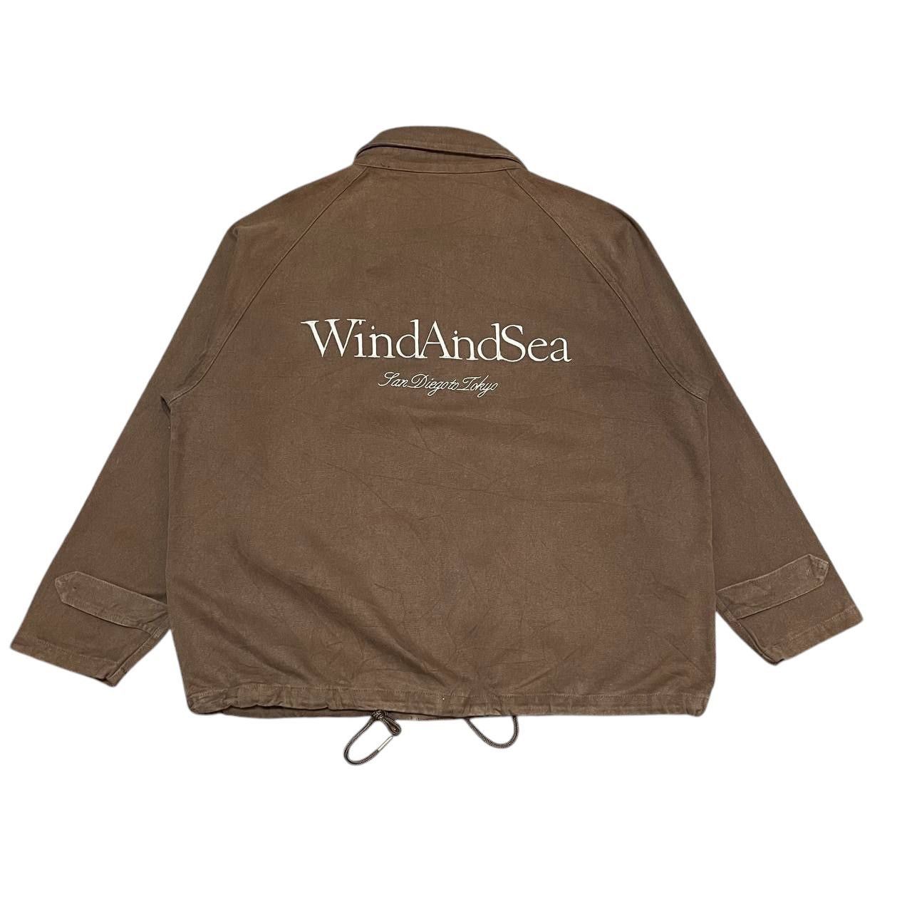 Japanese Brand Vintage Wind and Sea Canvas Brown Jacket Size US L / EU 52-54 / 3 - 1 Thumbnail
