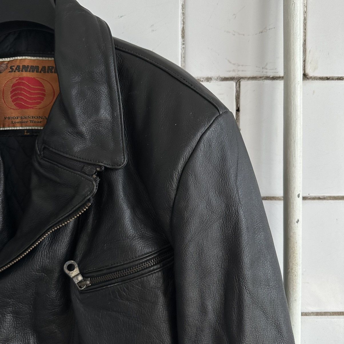 Vintage Vintage Moto Leather Jacket Style USA 90s Y2K Size US L / EU 52-54 / 3 - 6 Thumbnail