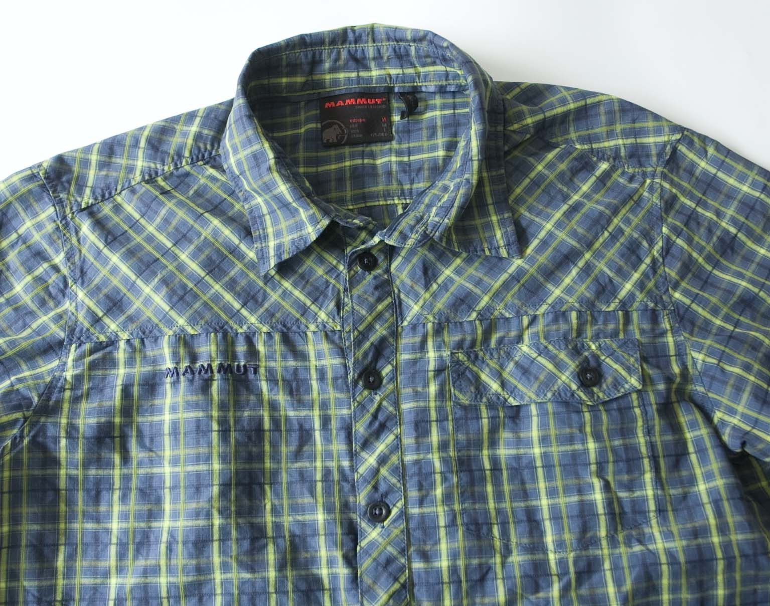 Mammut Mammut Shirt Short Sleeve Size M Plaid Blue/ Green Size US M / EU 48-50 / 2 - 3 Thumbnail