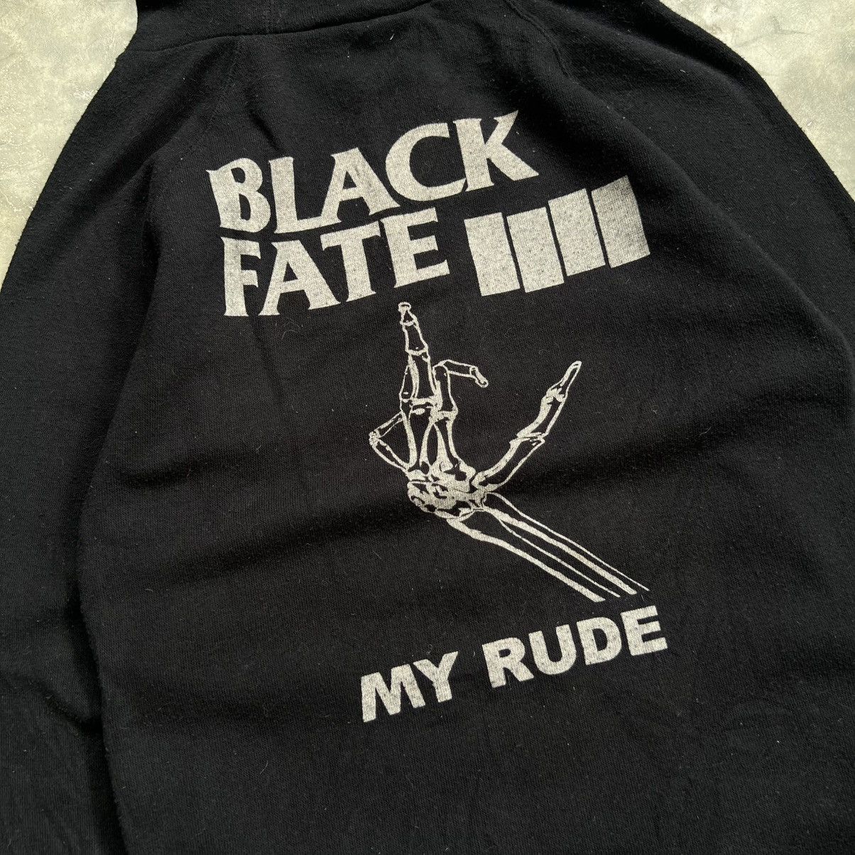 Hysteric Glamour 2000s Moussy Hysteric Style Black Fate My Rude Zip Hoddie Size US M / EU 48-50 / 2 - 5 Thumbnail