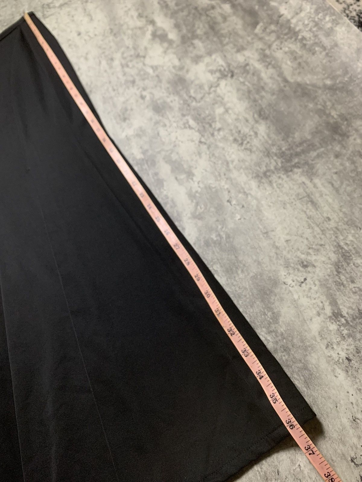 Yohji Yamamoto Iconic Yohji Yamamoto + Noir Black Wool Skirt Single Pleated Size 24" / US 00 / IT 34 - 10 Thumbnail