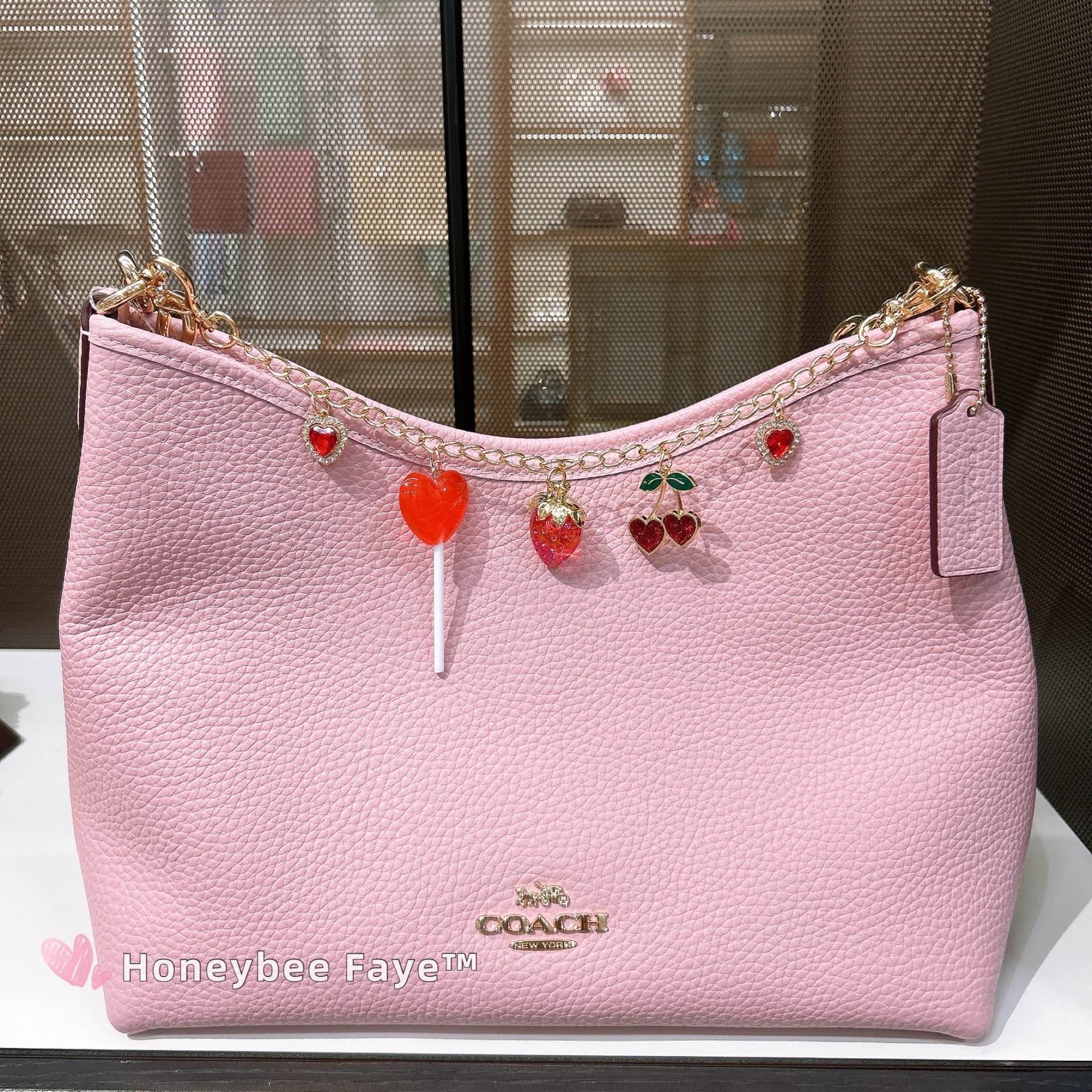 Coach Laurel Shoulder Bag CR148 Gold/Carnation Size ONE SIZE - 3 Thumbnail