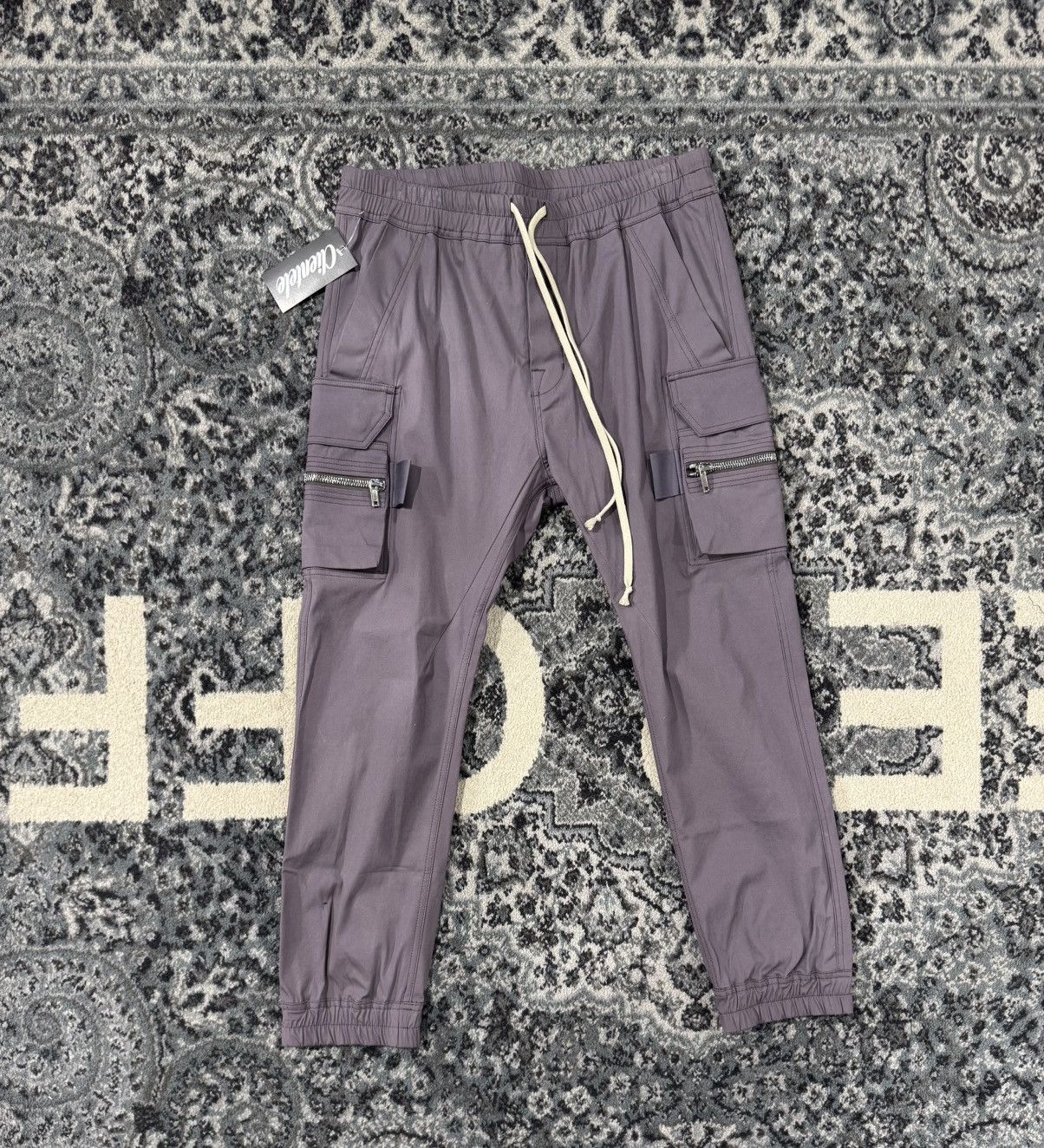 Rick Owens Rick Owens Eggplant Gunshell Cargos SS21 Size US 34 / EU 50 - 1 Thumbnail
