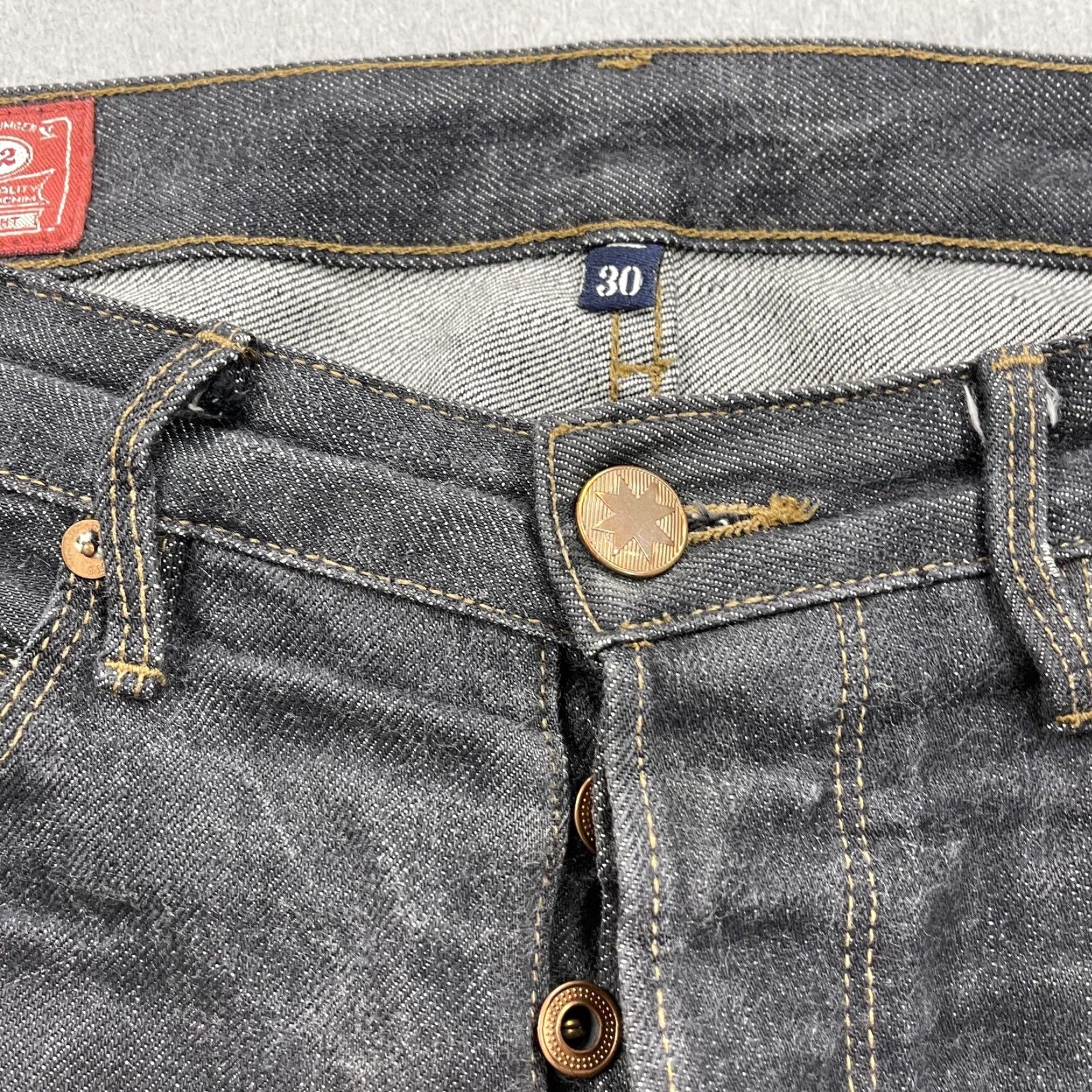 Freenote Cloth Freenote Cloth Jeans Mens 30x30 Black 02 Slim Straight Red Selvedge Japanese USA Shirt Pants Regular Slim Jeans Men Black 30 in Inseam 30 Vintage No Size US 30 / EU 46 - 6 Thumbnail