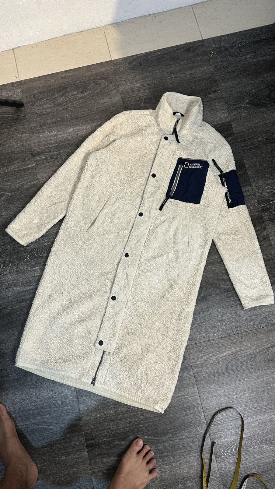 Other National Geographic Long Fleece Coat / Sherpa Parka Size US L / EU 52-54 / 3 - 2 Thumbnail